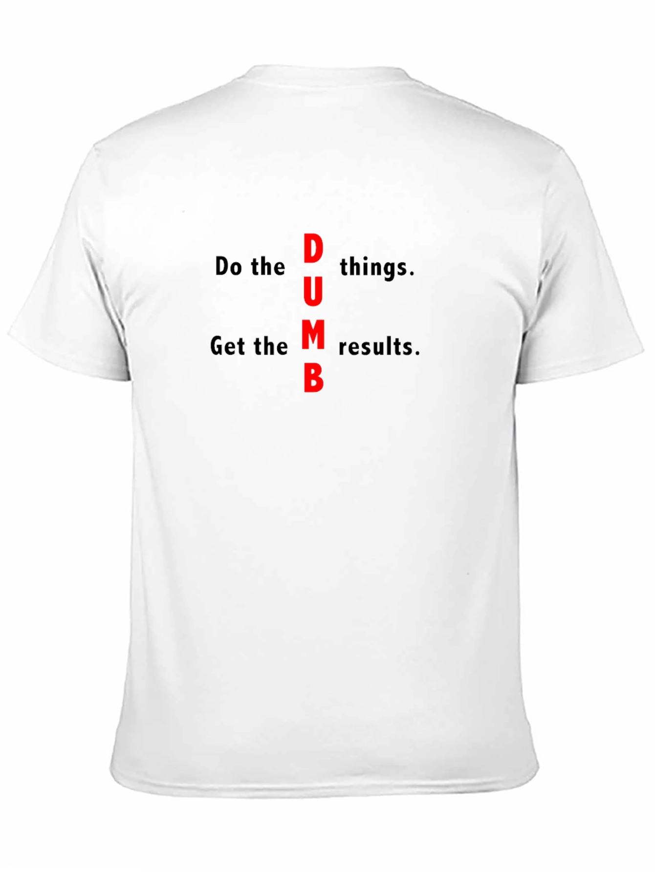 Black DUMB Slogan Graphic Tee view 11