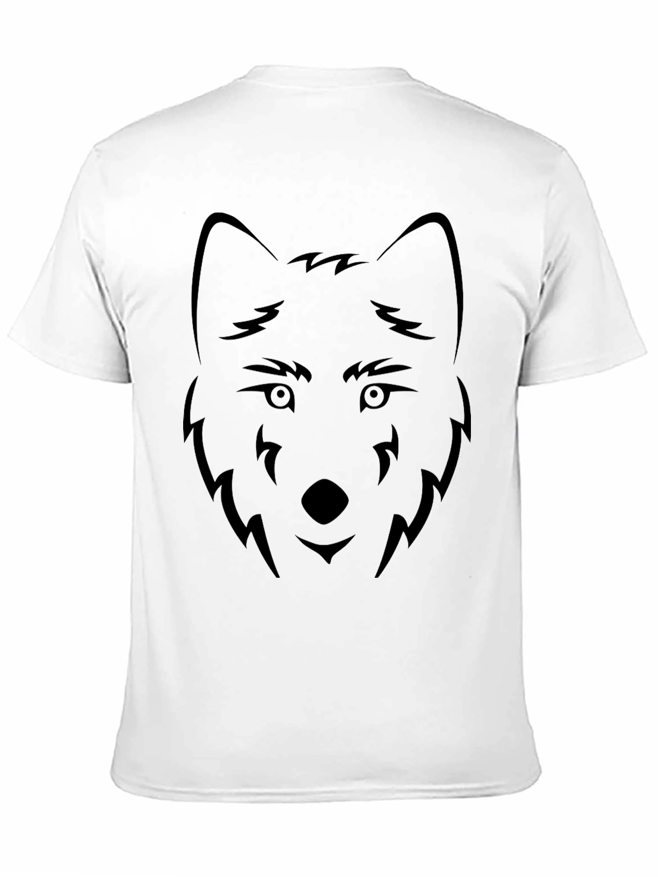Black Black Wolf Graphic Tee - Minimalist Design view 11