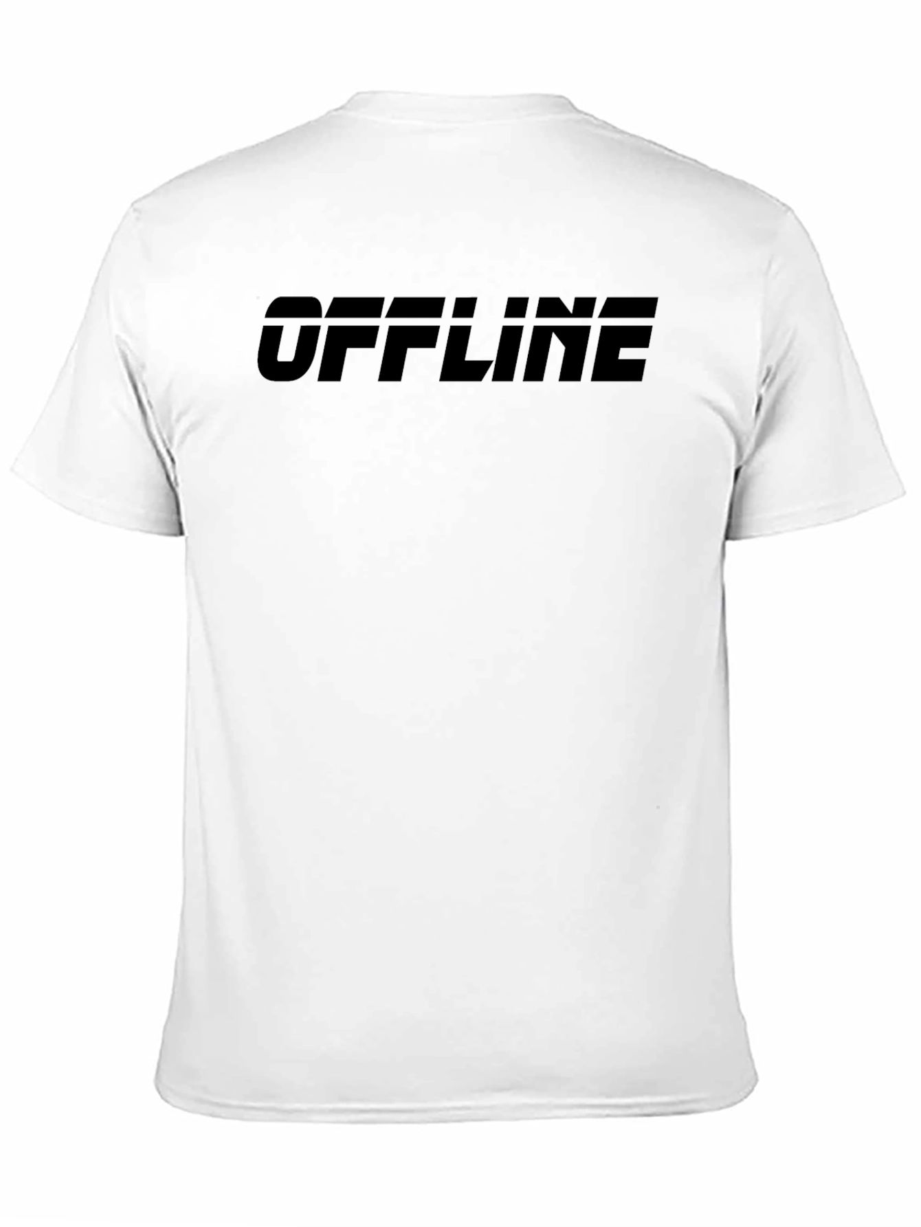 Black OFFLINE Graphic Tee - Black Casual T-Shirt view 11