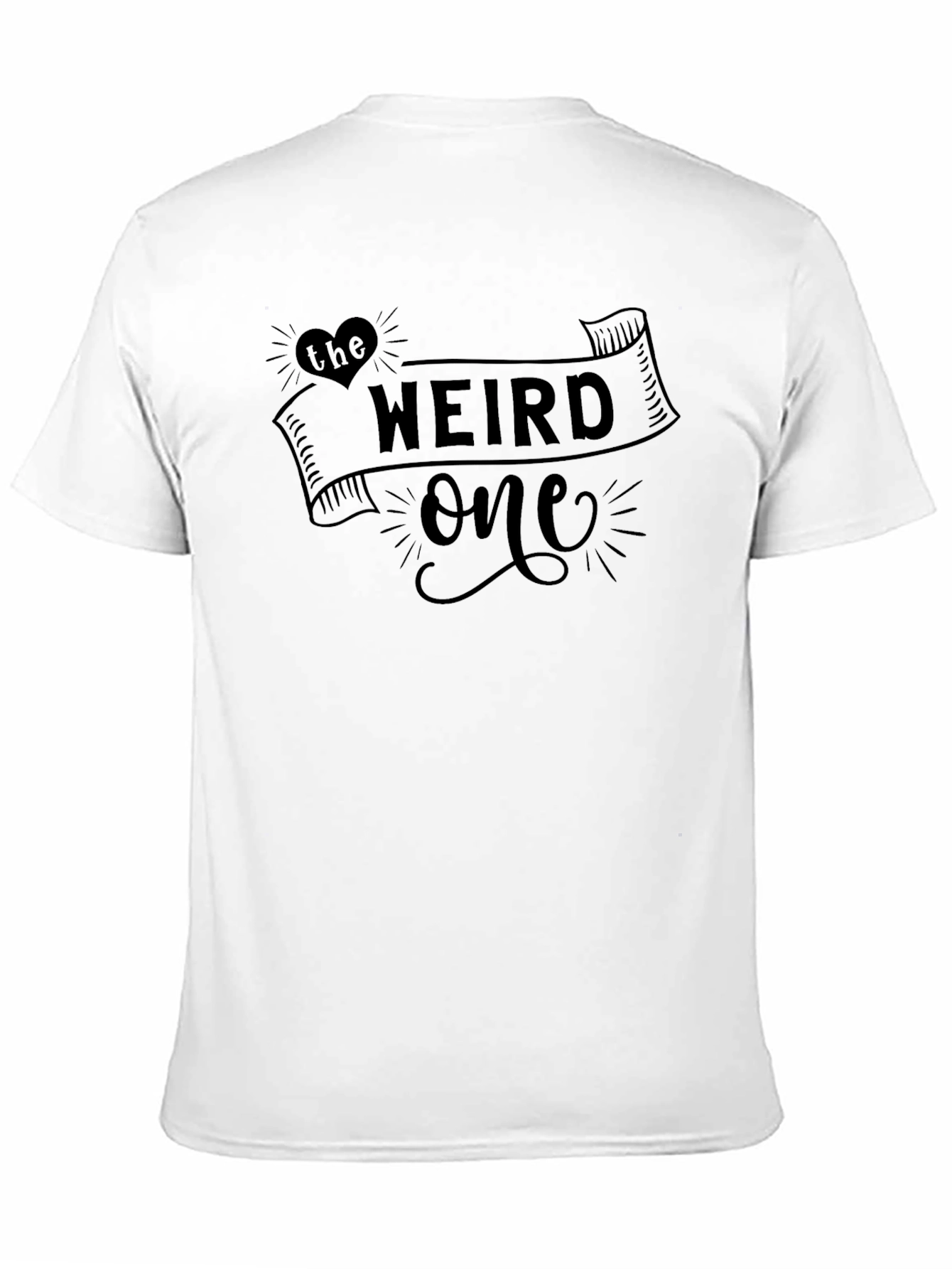 Black The Weird One Graphic Tee - Novelty Black Shirt view 11