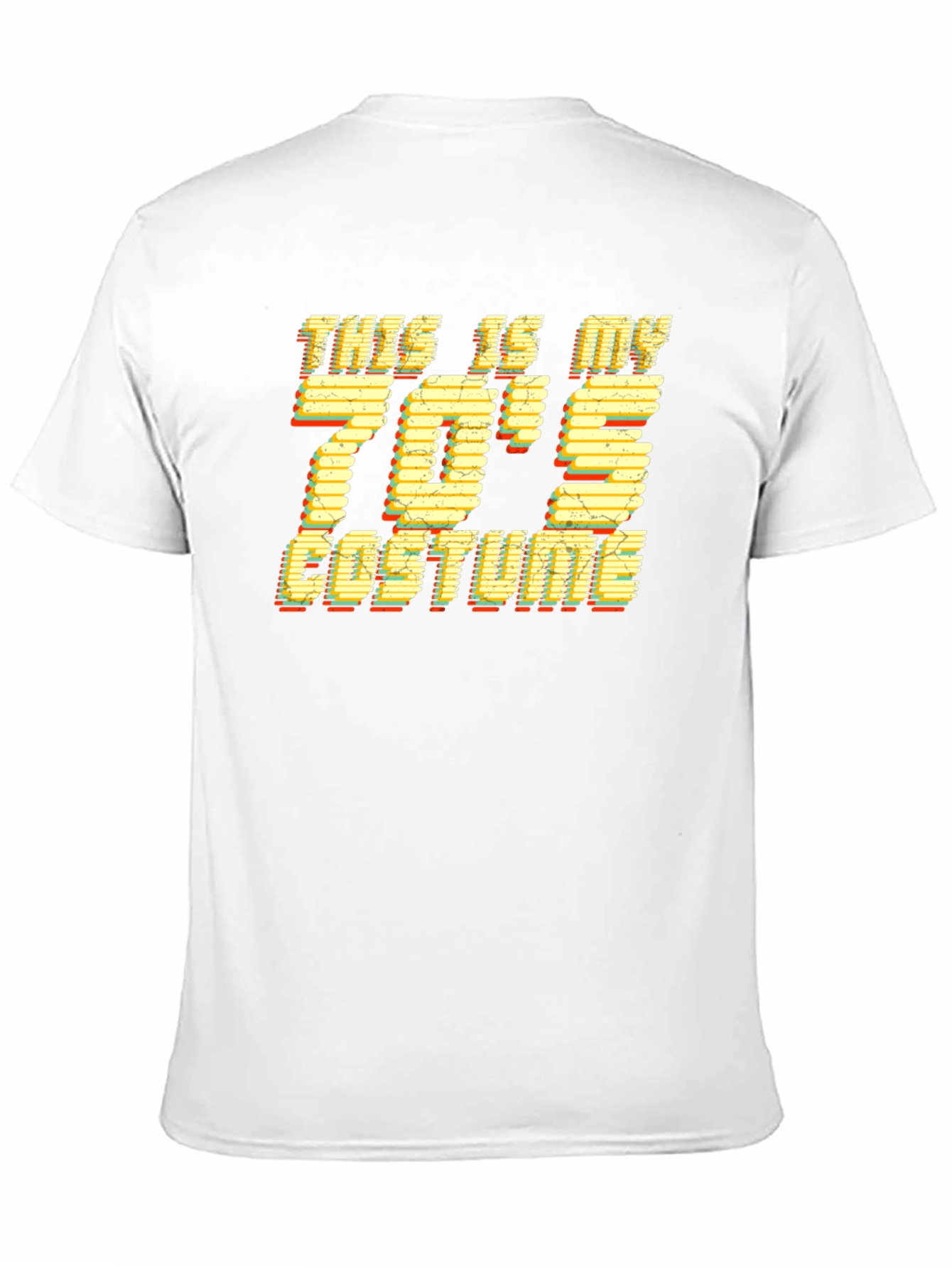 Black Retro 70's Costume T-Shirt view 11