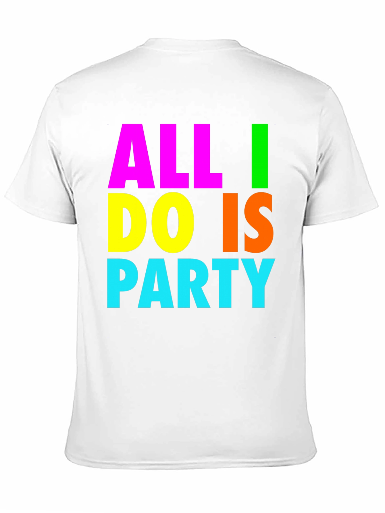 Black All I Do Is Party Graphic Tee - Bold & Fun! view 11