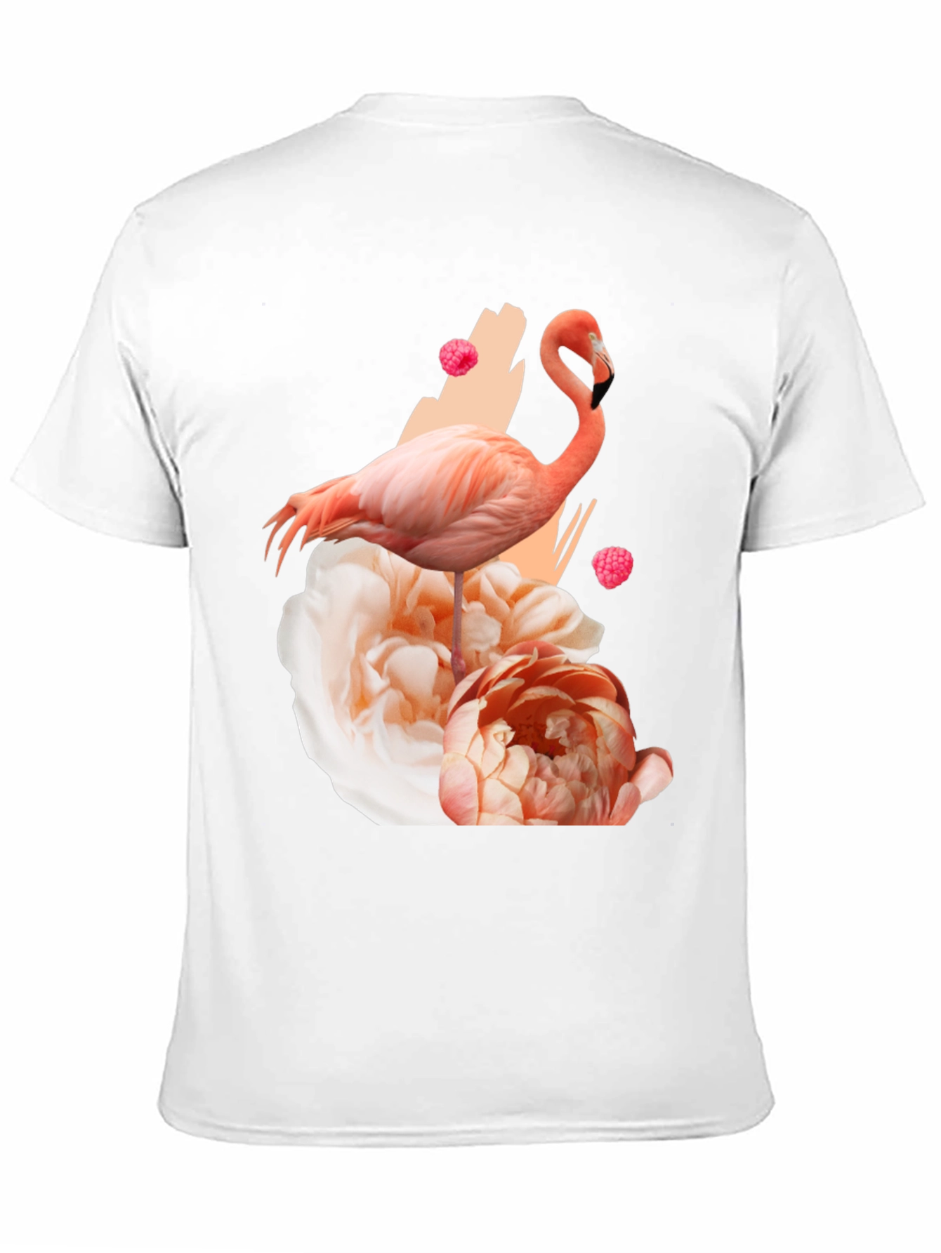 Black Flamingo Floral Graphic Black T-Shirt view 11