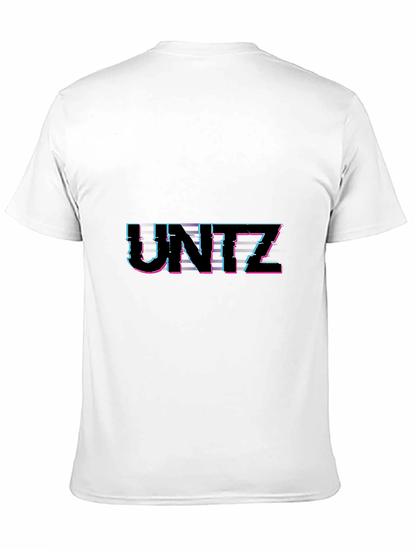 Black UNITZ Glitch Style Black T-Shirt view 11
