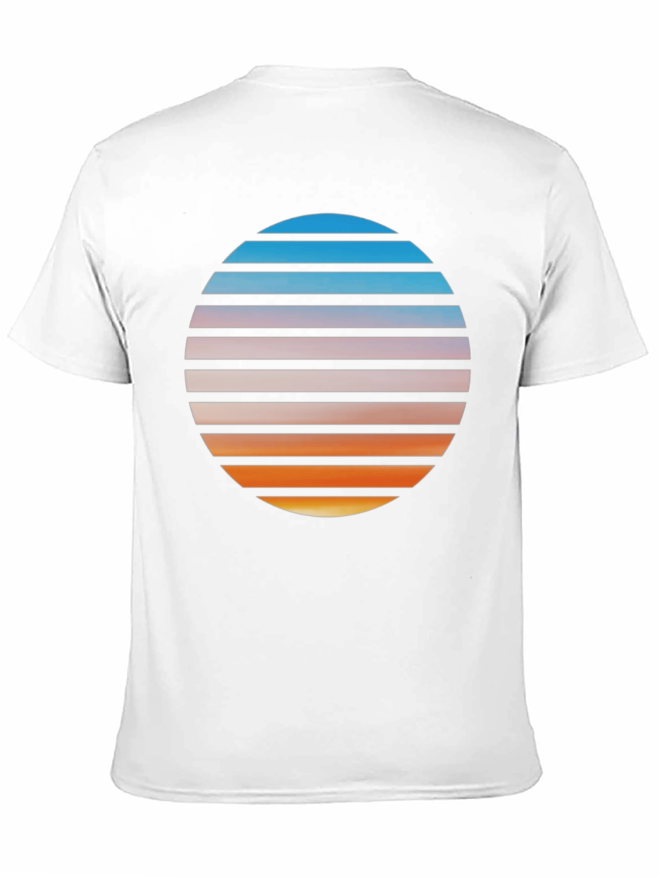 Black Retro Sunset Graphic T-Shirt - Black view 11