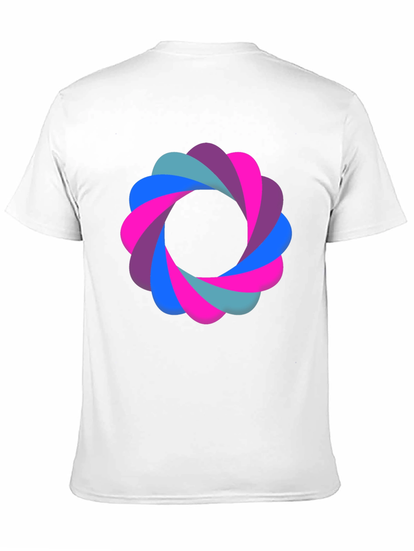 Black Abstract Flower Graphic Black T-Shirt view 11