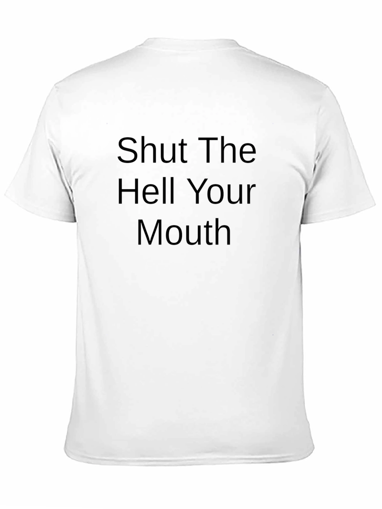 Black Shut The Hell Your Mouth Graphic Tee - Men's Black T-Shirt view 11