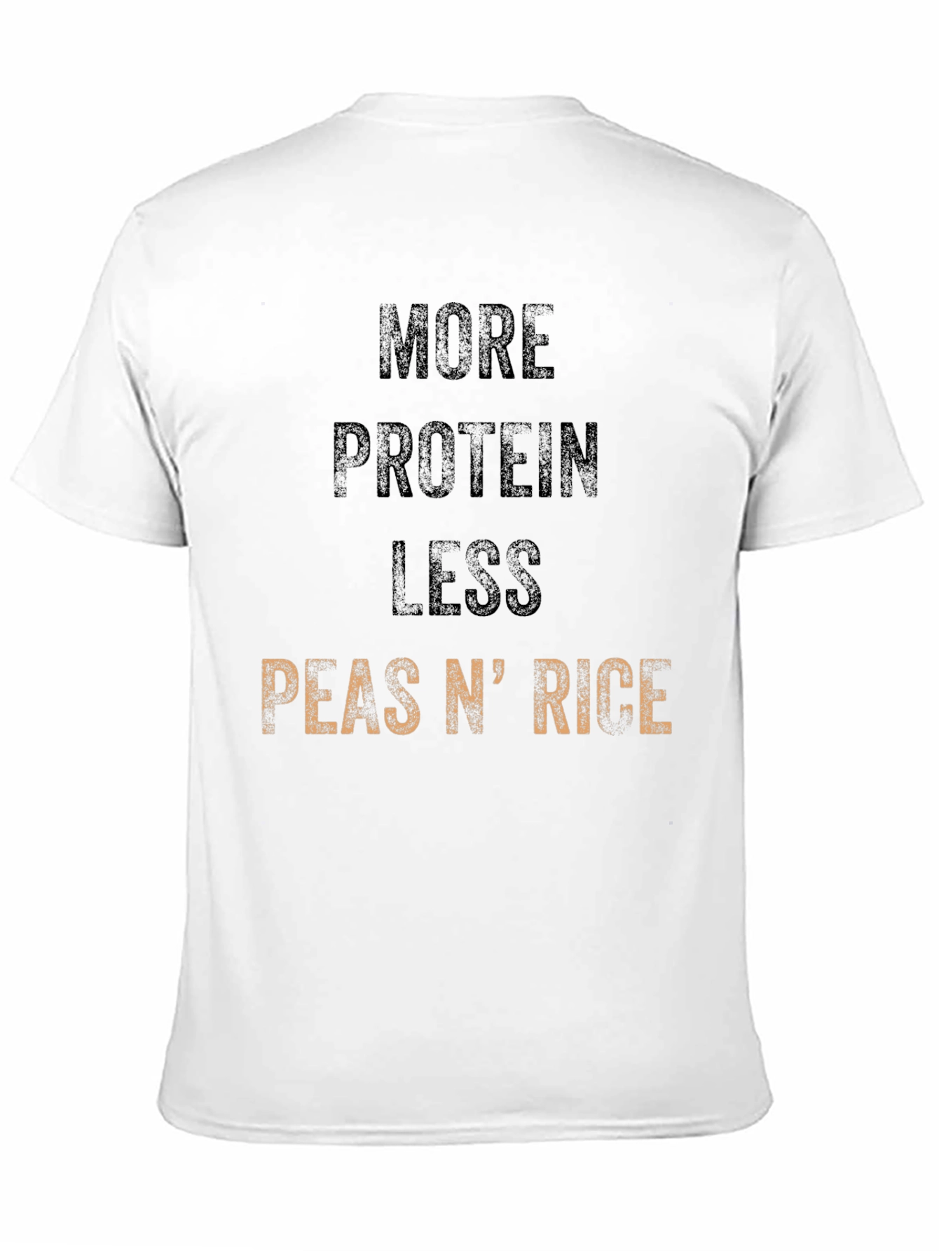 Black More Protein Less Peas N' Rice Graphic Tee view 11