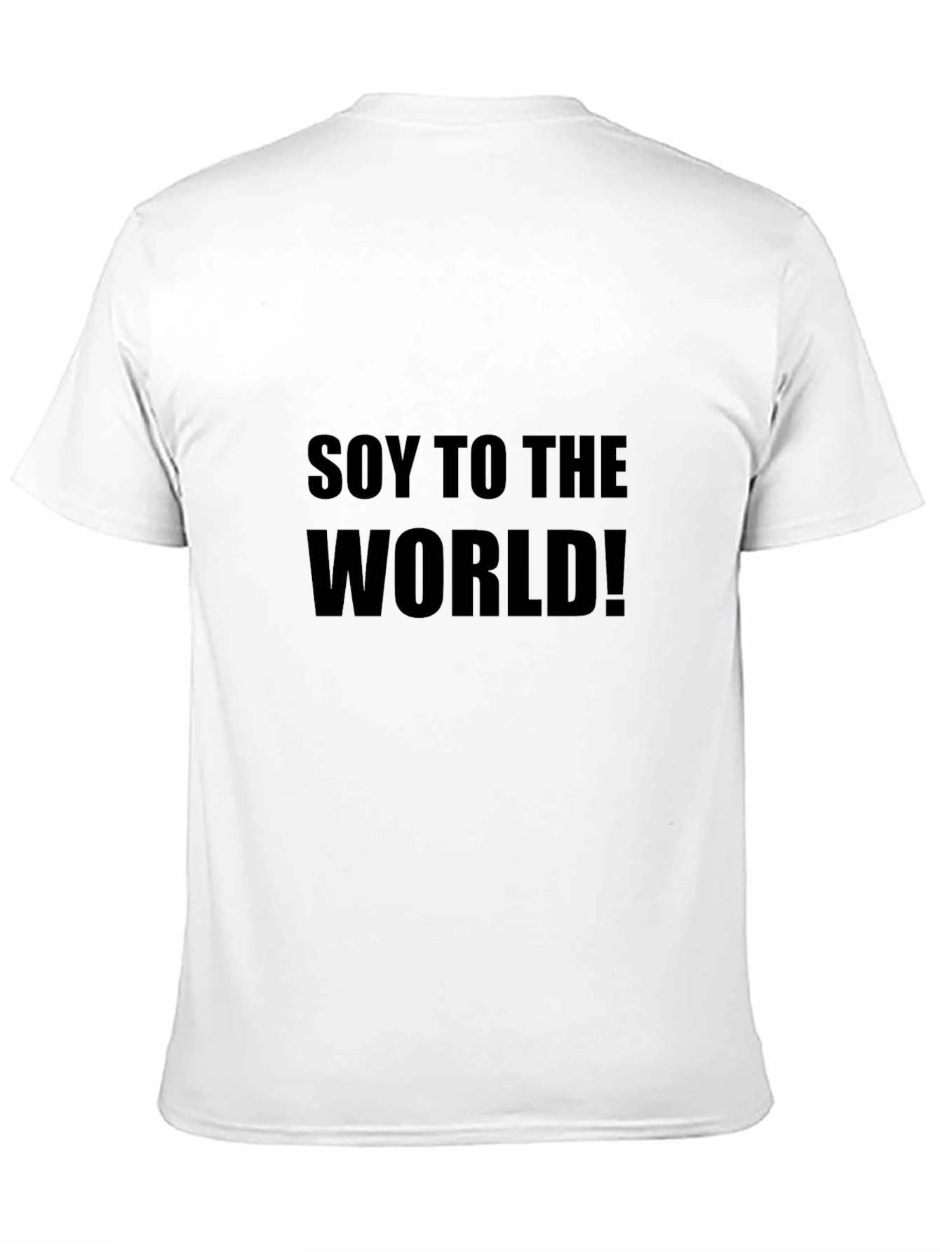 Black Soy to the World! Graphic Tee - Unisex Black T-Shirt view 11