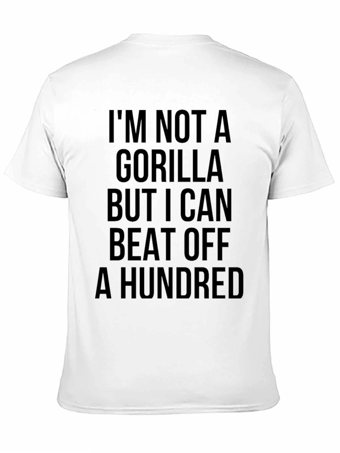 Black Funny I'm Not a Gorilla T-Shirt view 11