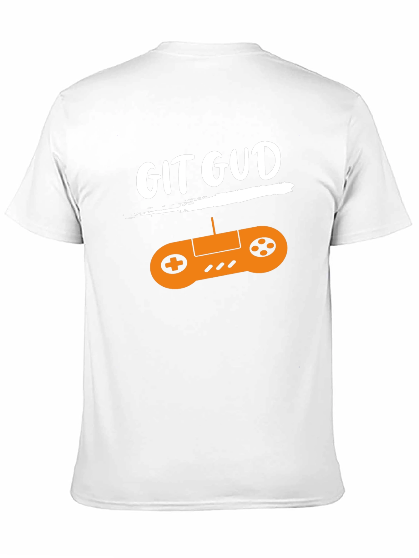 Black Git Gud Gamer T-Shirt - Black Cotton Tee with Controller Design view 11