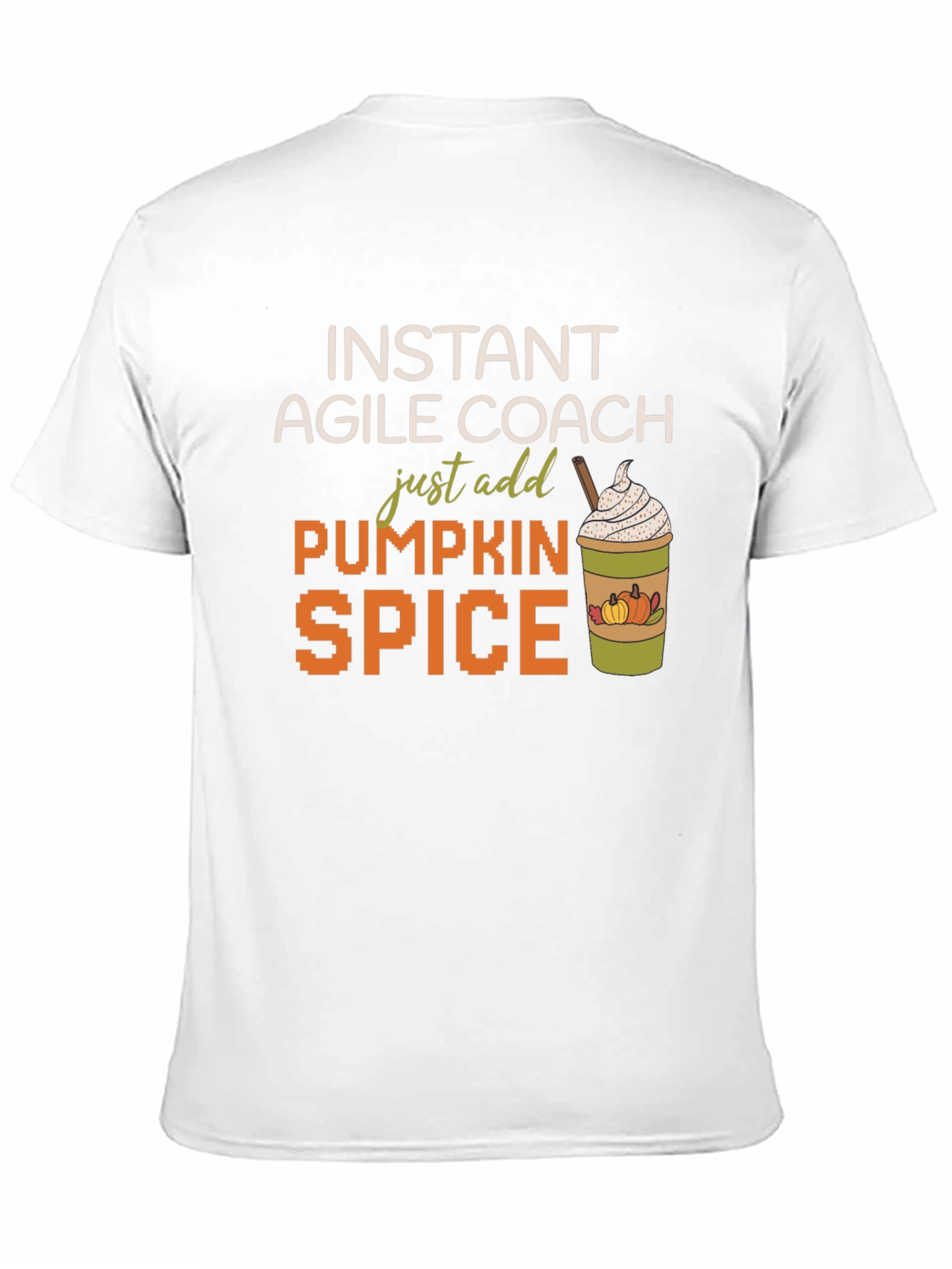 Black Instant Agile Coach Pumpkin Spice T-Shirt view 11