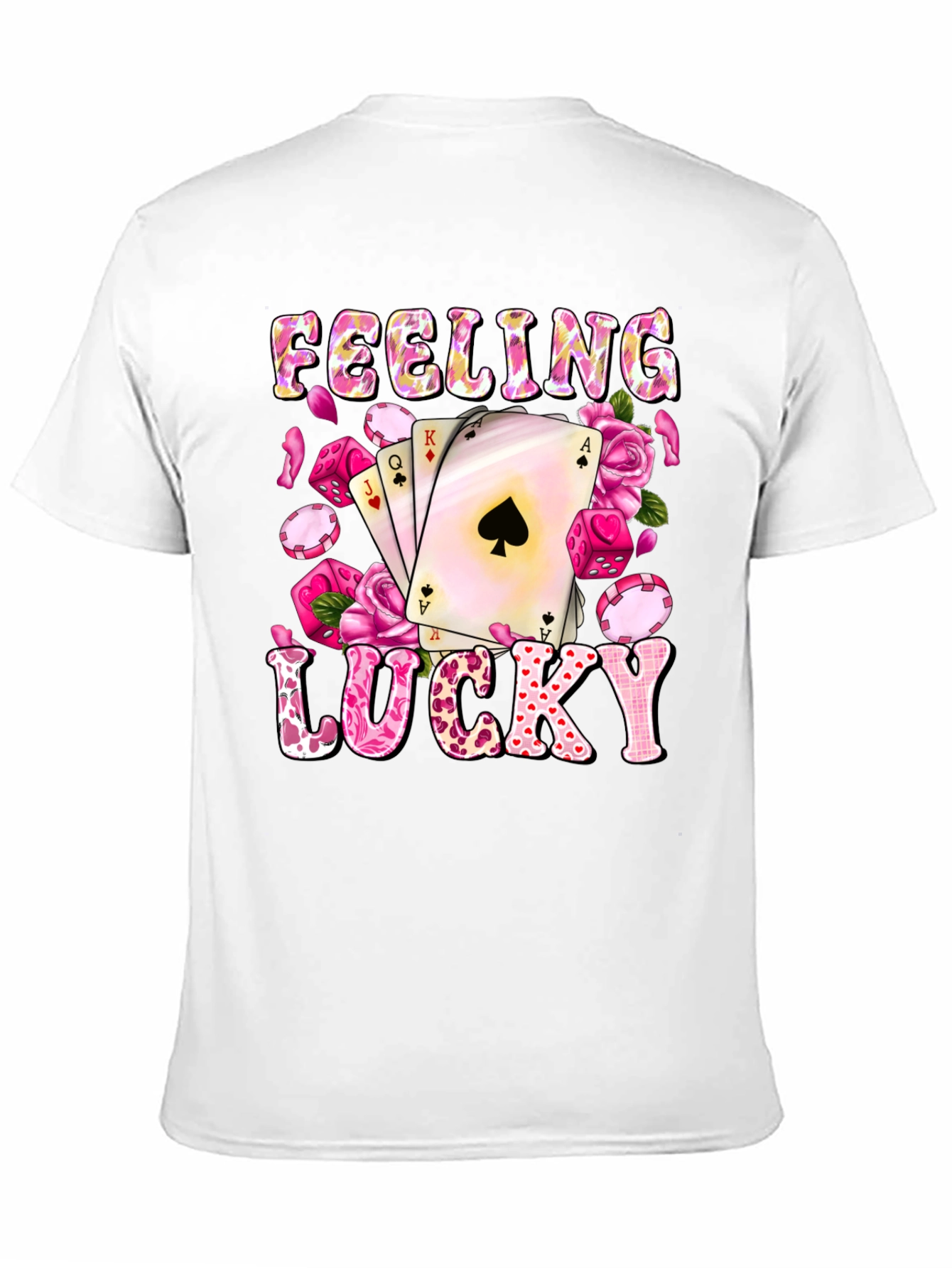 Feeling Lucky Poker Card Graphic Tee - 11