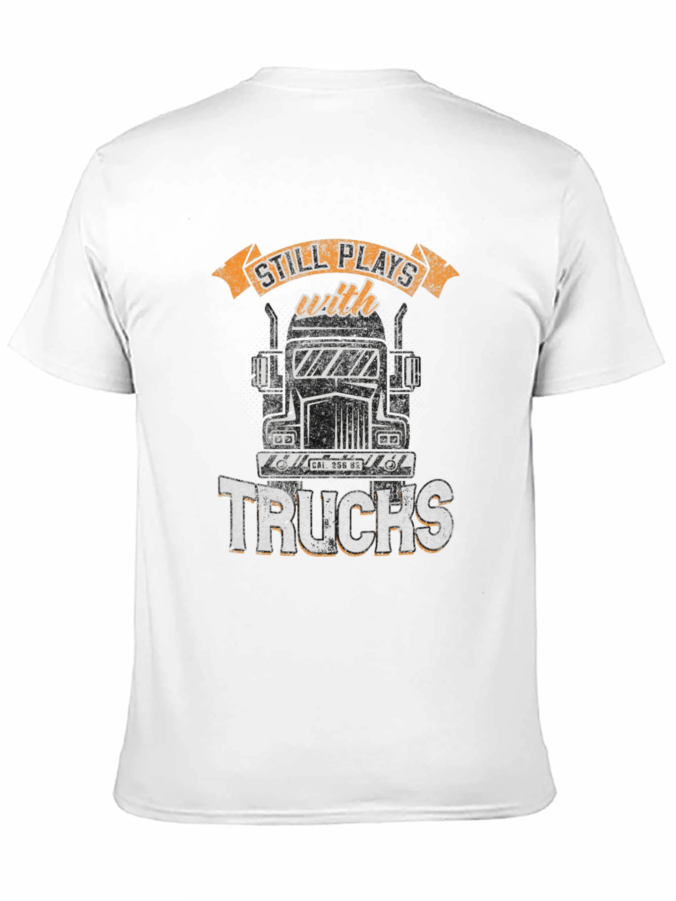 Black Still Plays With Trucks T-Shirt view 11