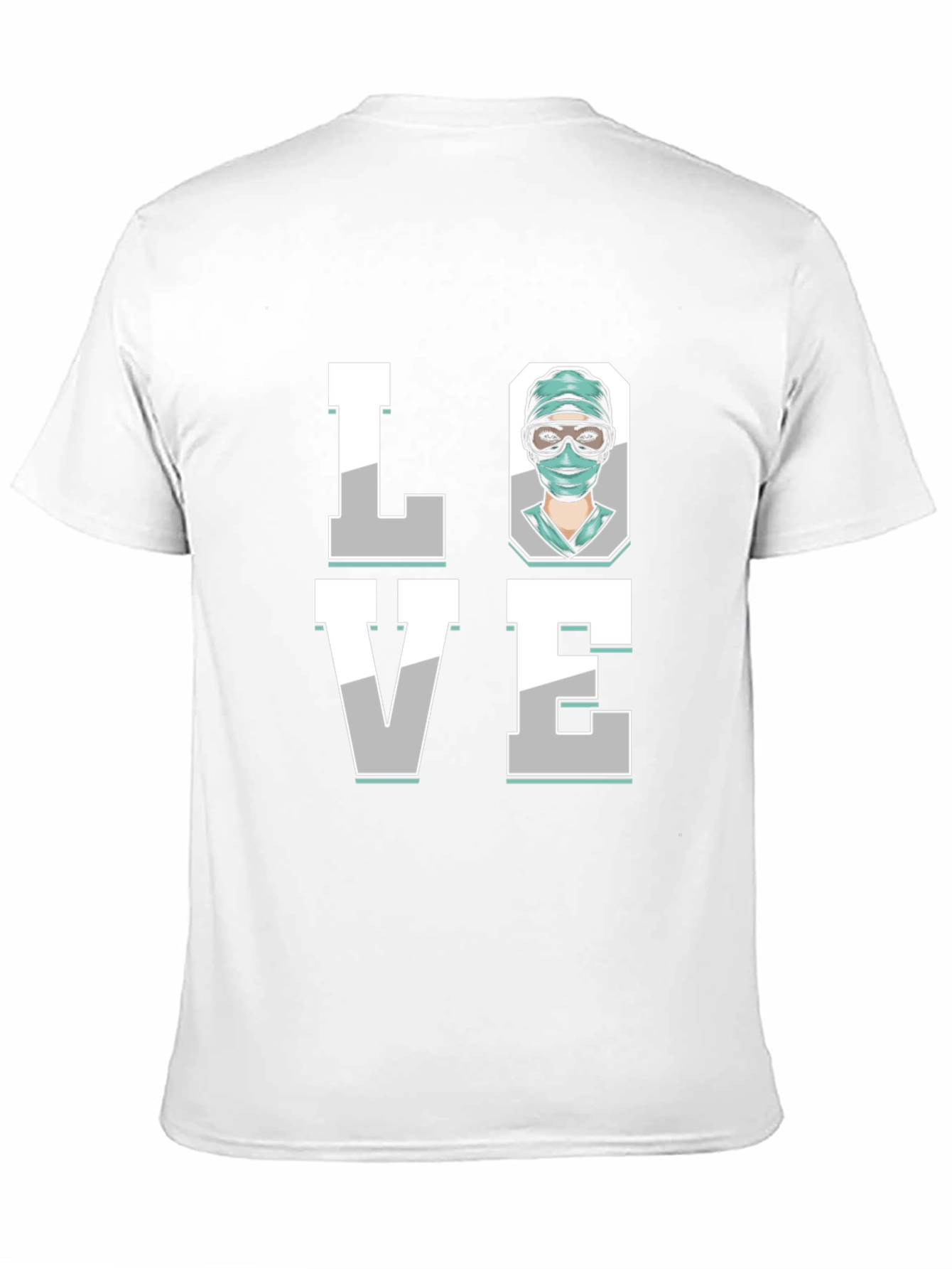 Black Surgeon Love Graphic T-Shirt - Black Cotton Tee view 11