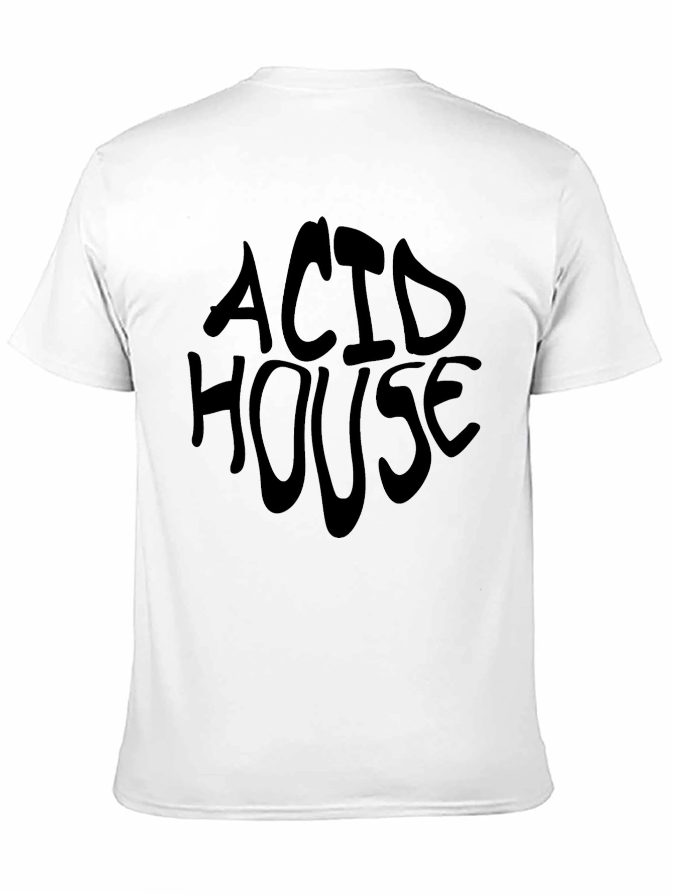 Black Acid House Black T-Shirt view 11