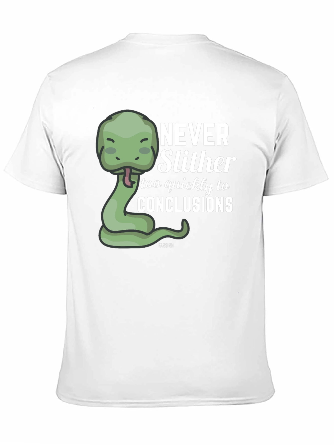 Black Never Slither Funny Graphic T-Shirt view 11