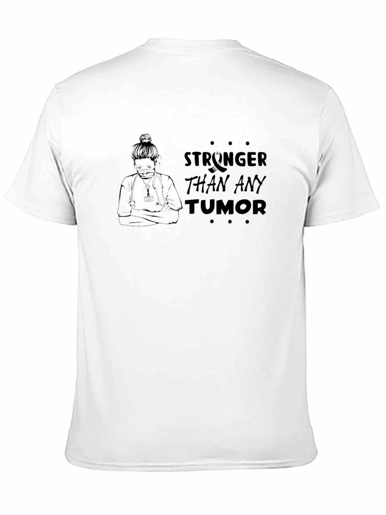 Black Stronger Than Any Tumor Graphic Tee view 11