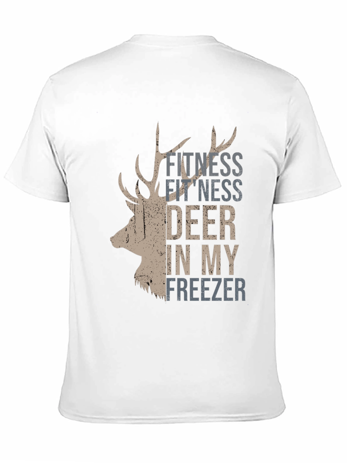 Black Fitness Deer In My Freezer T-Shirt view 11