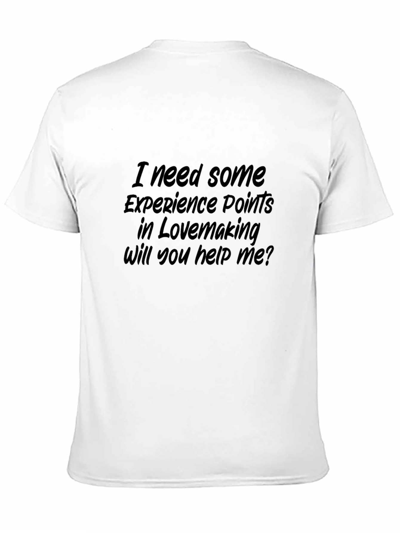 Black Experience Points in Lovemaking Funny T-Shirt view 11