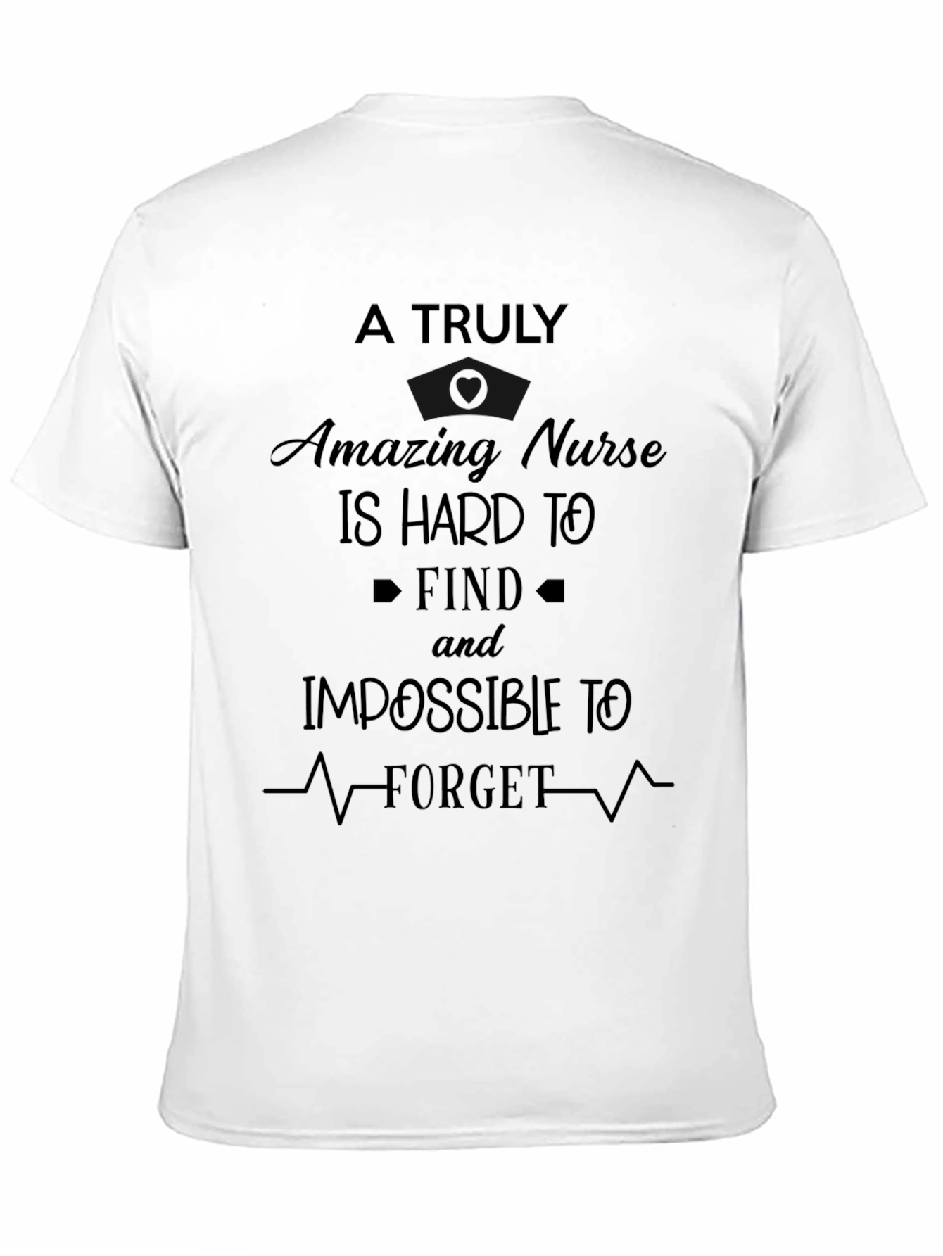 Black Nurse T-Shirt - A Truly Amazing Nurse view 11