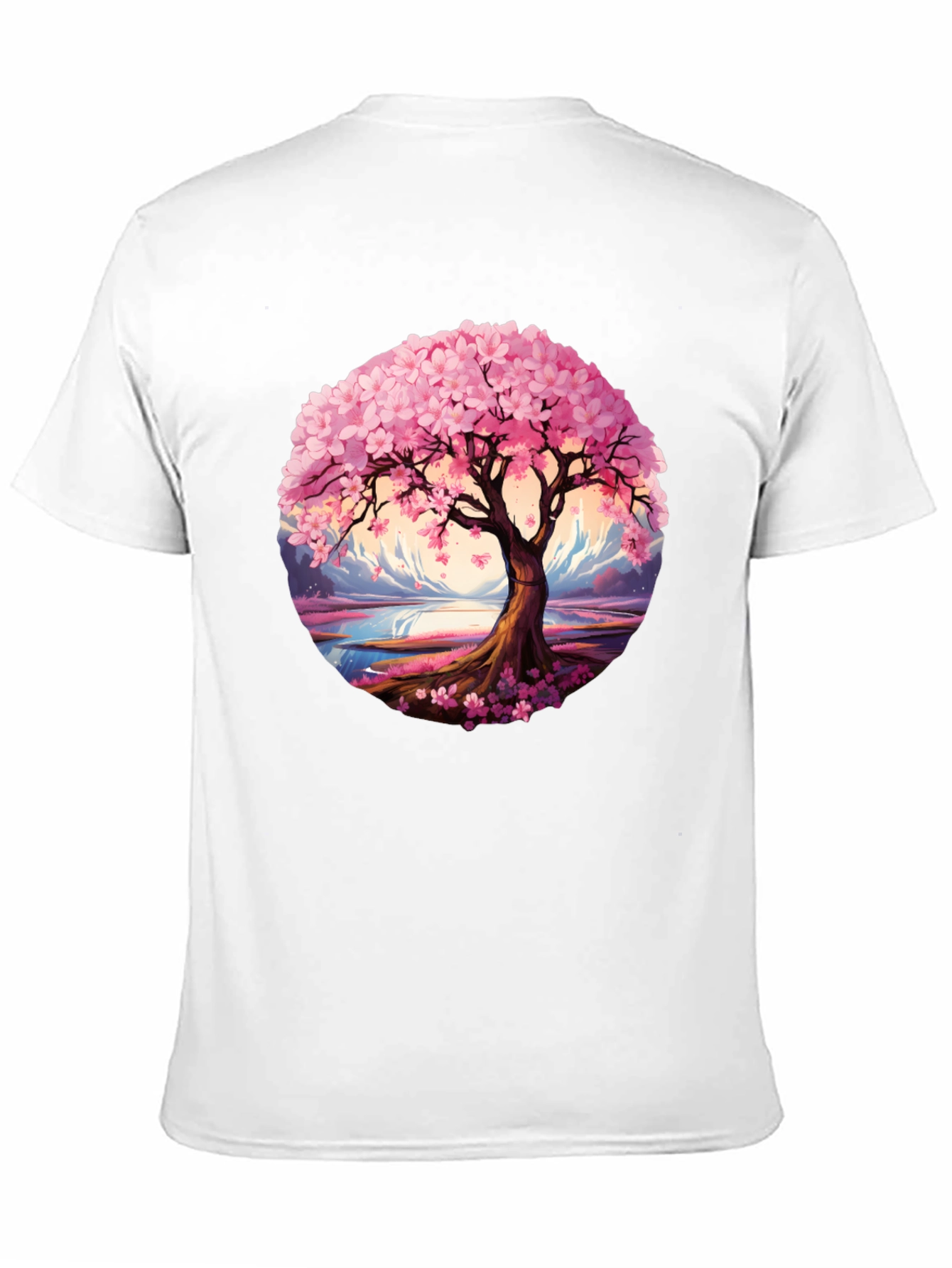 Black Cherry Blossom Tree Graphic Tee view 11