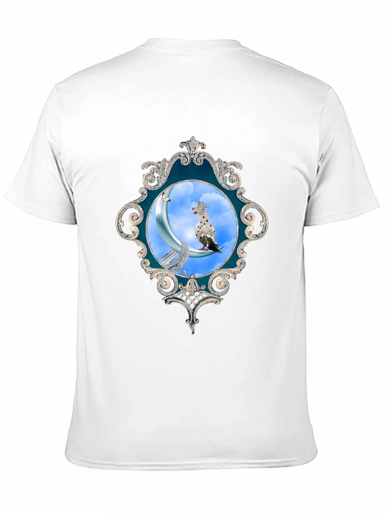 Black Moon Bird T-Shirt - Unique Graphic Tee view 11