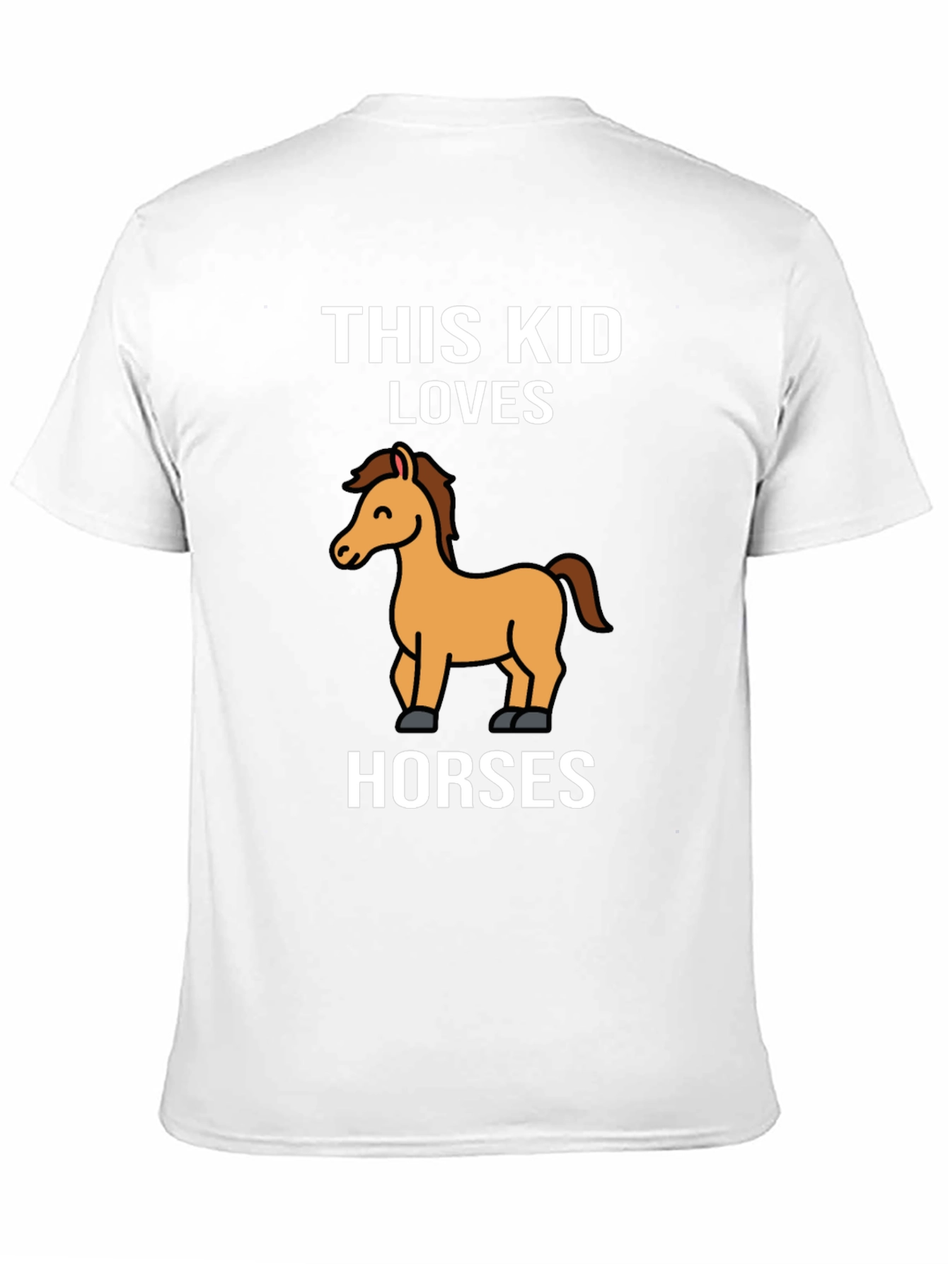 Black This Kid Loves Horses T-Shirt - Black Cotton Tee view 11