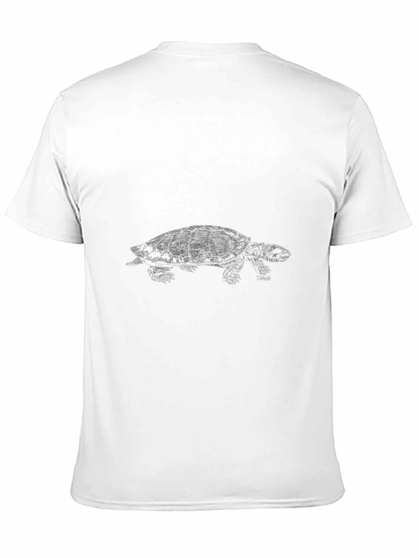 Black Black Turtle Graphic Tee - Cool Animal Design view 11