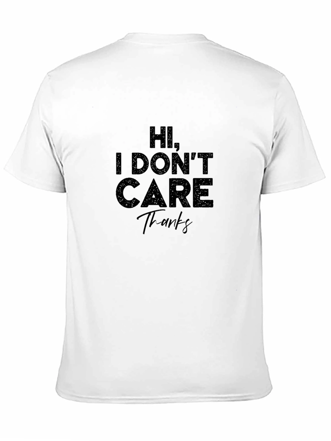Black I Don't Care Graphic Tee view 11