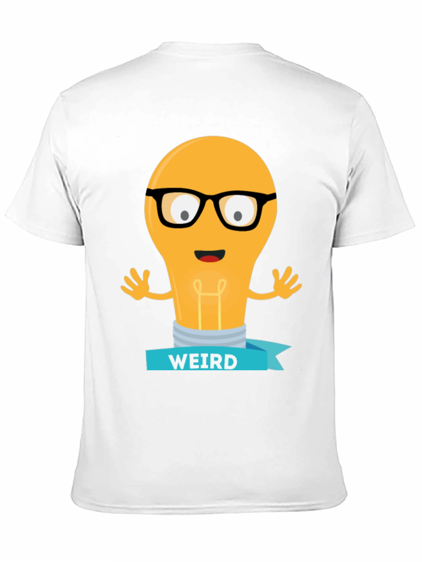 Black Weird Light Bulb Graphic T-Shirt - Black view 11