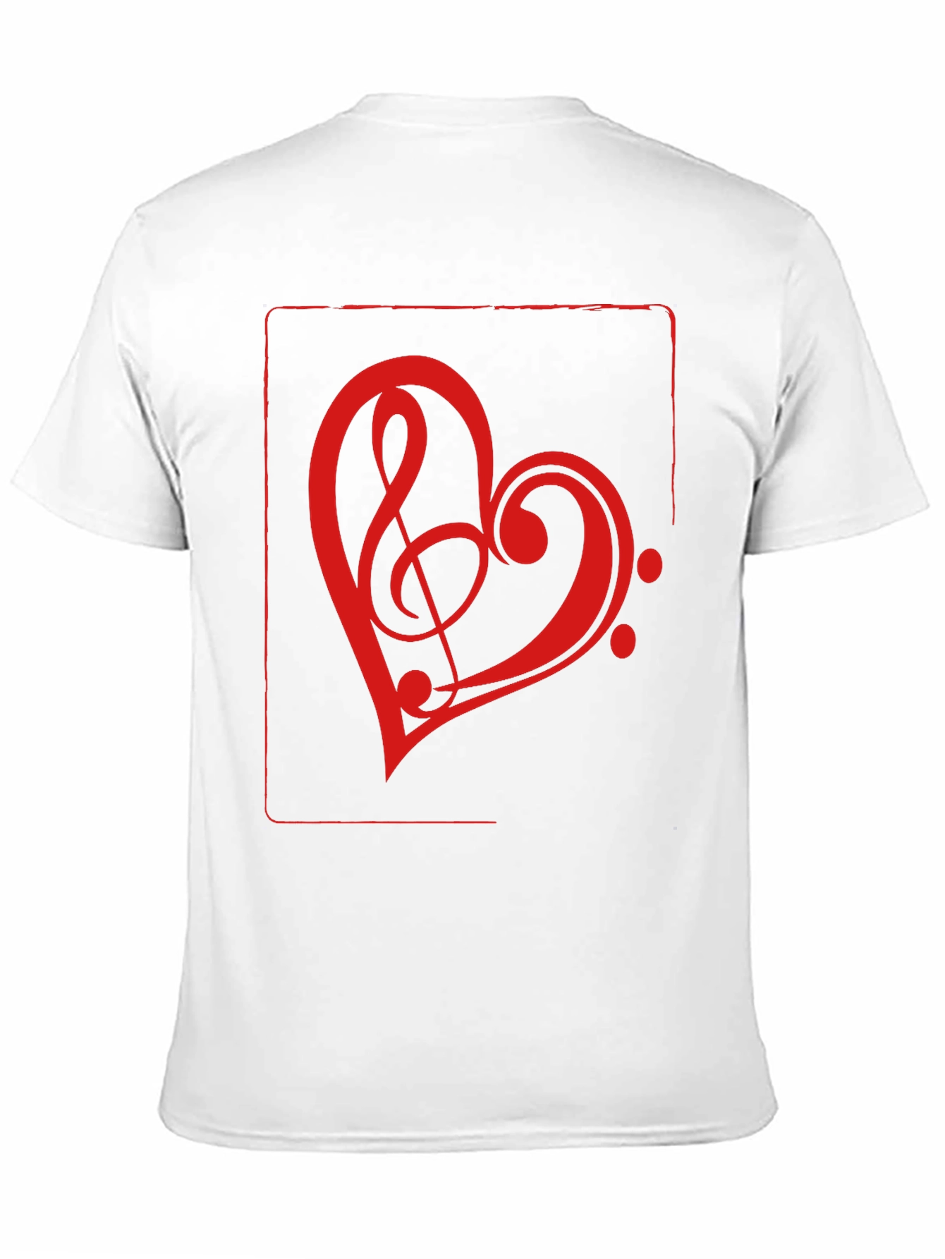 Black Music Heart Graphic Tee - Black view 11