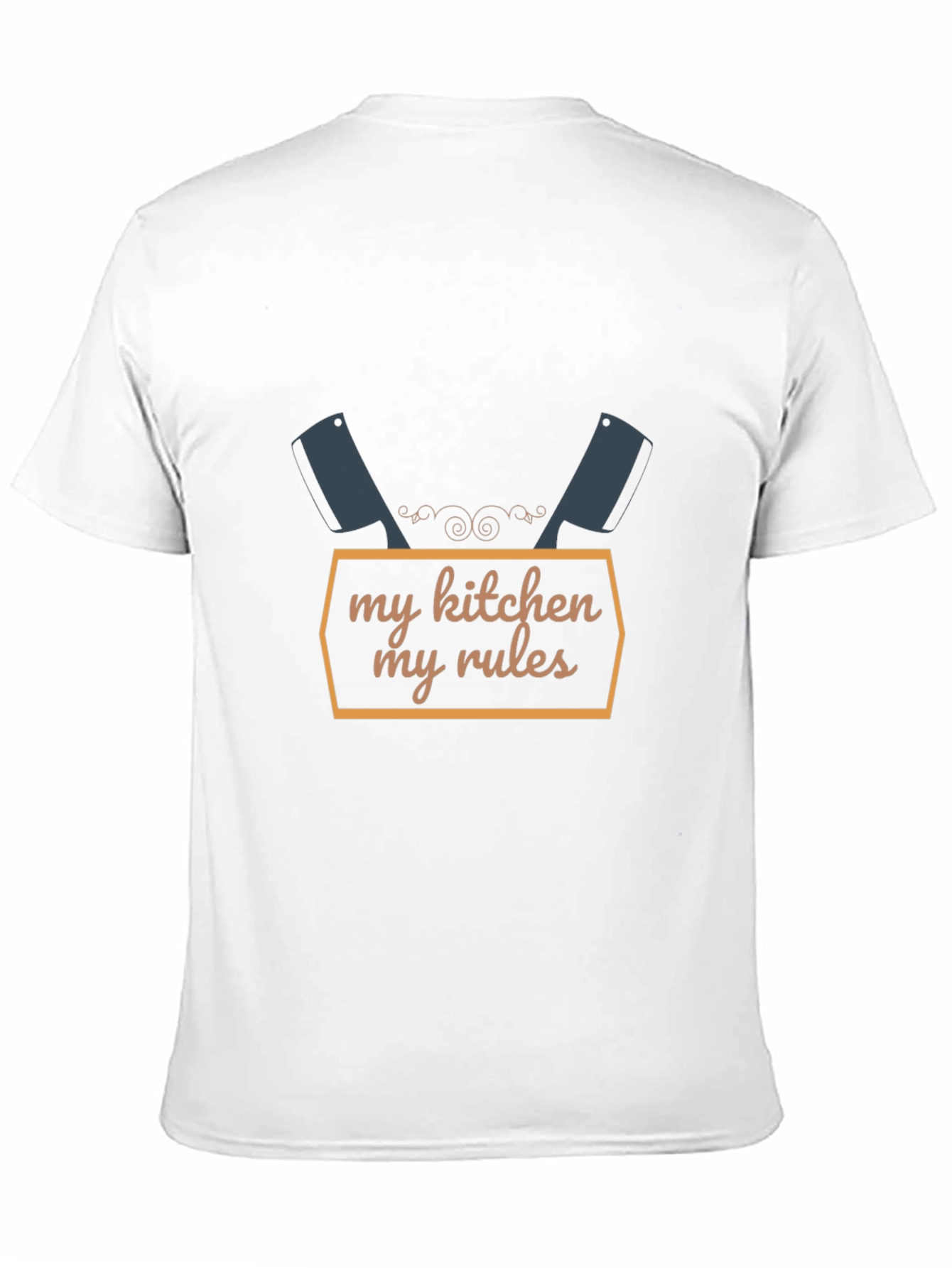 Black My Kitchen My Rules Graphic T-Shirt for Chefs view 11