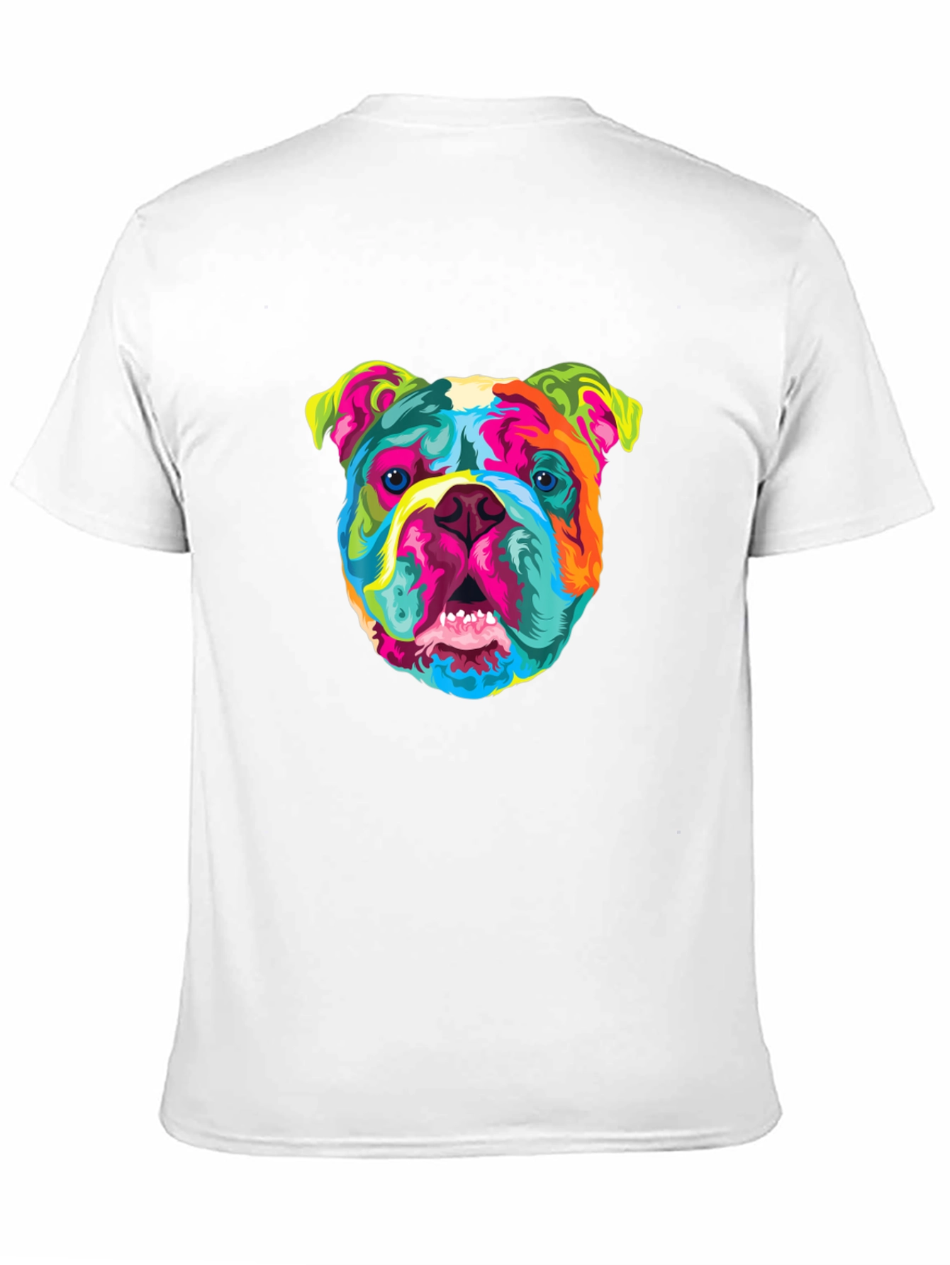 Black Vibrant Bulldog Graphic Tee - Cool Dog Lover's T-Shirt view 11