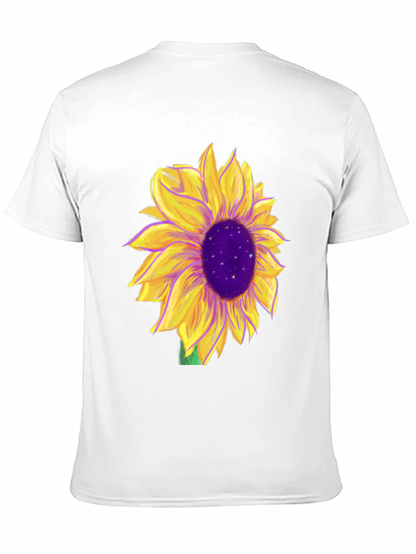 Black Sunflower Graphic Tee - Black Cotton Blend view 11