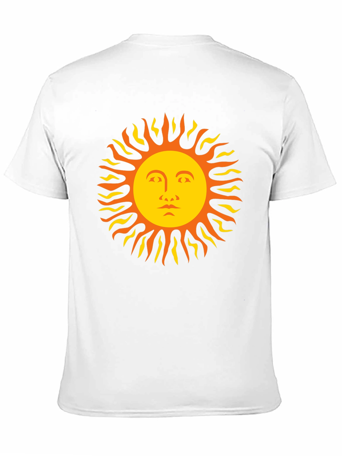 Black Sun Face Graphic Tee - Black Cotton T-Shirt view 11