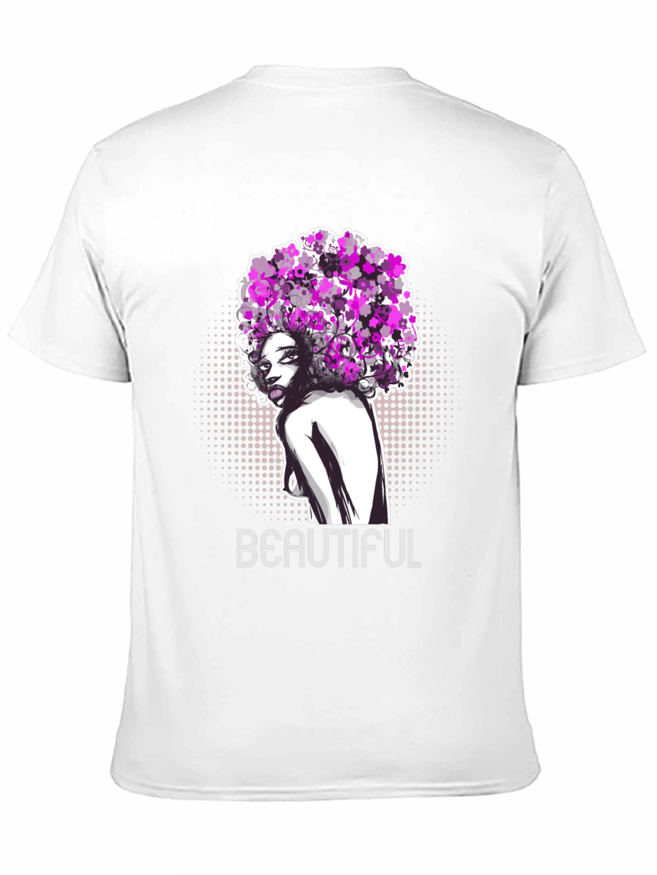 Black Beautiful Woman Graphic T-Shirt - Black view 11