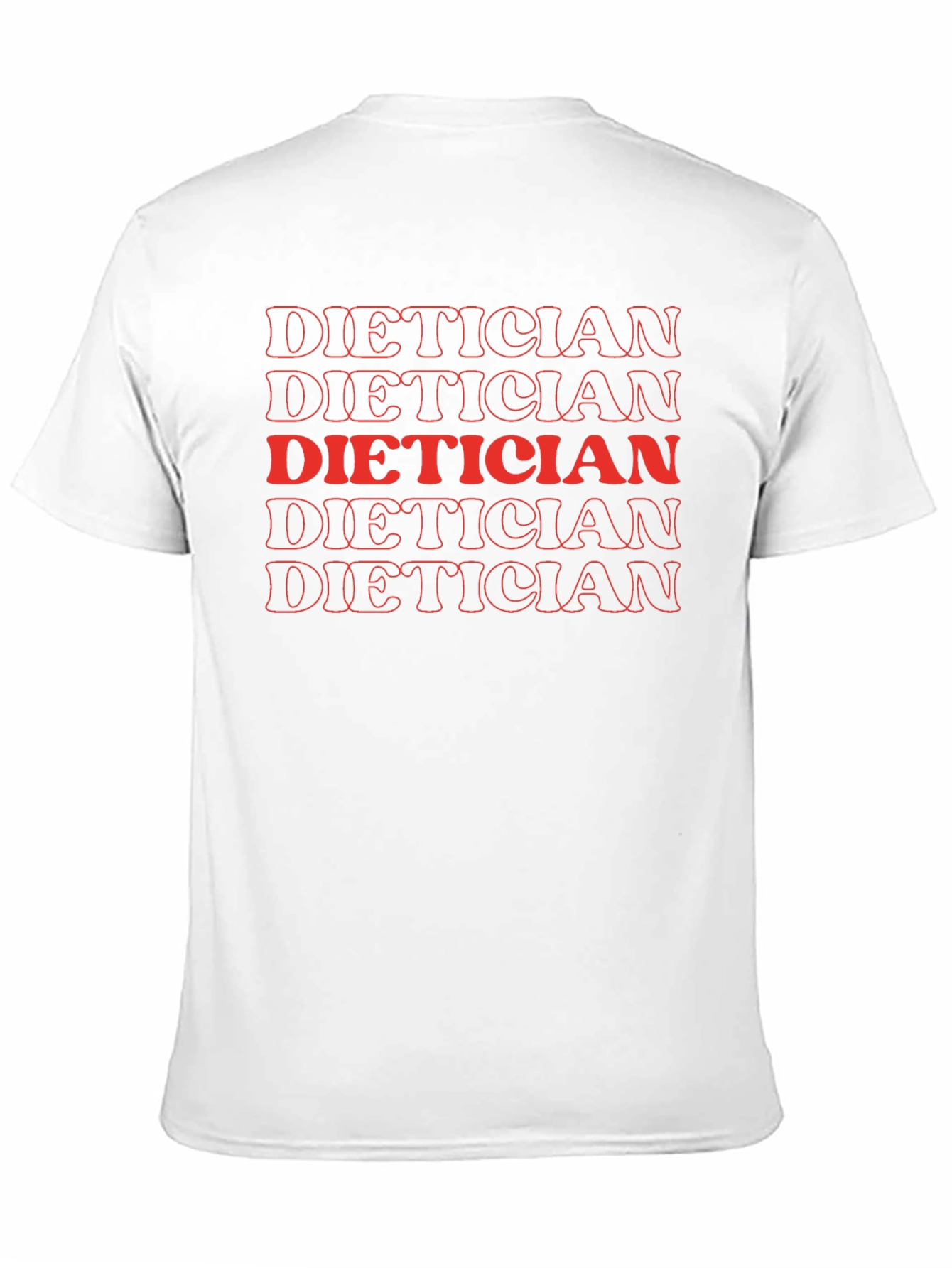 Black Dietician Repeat Graphic Tee - Black Crew Neck view 11