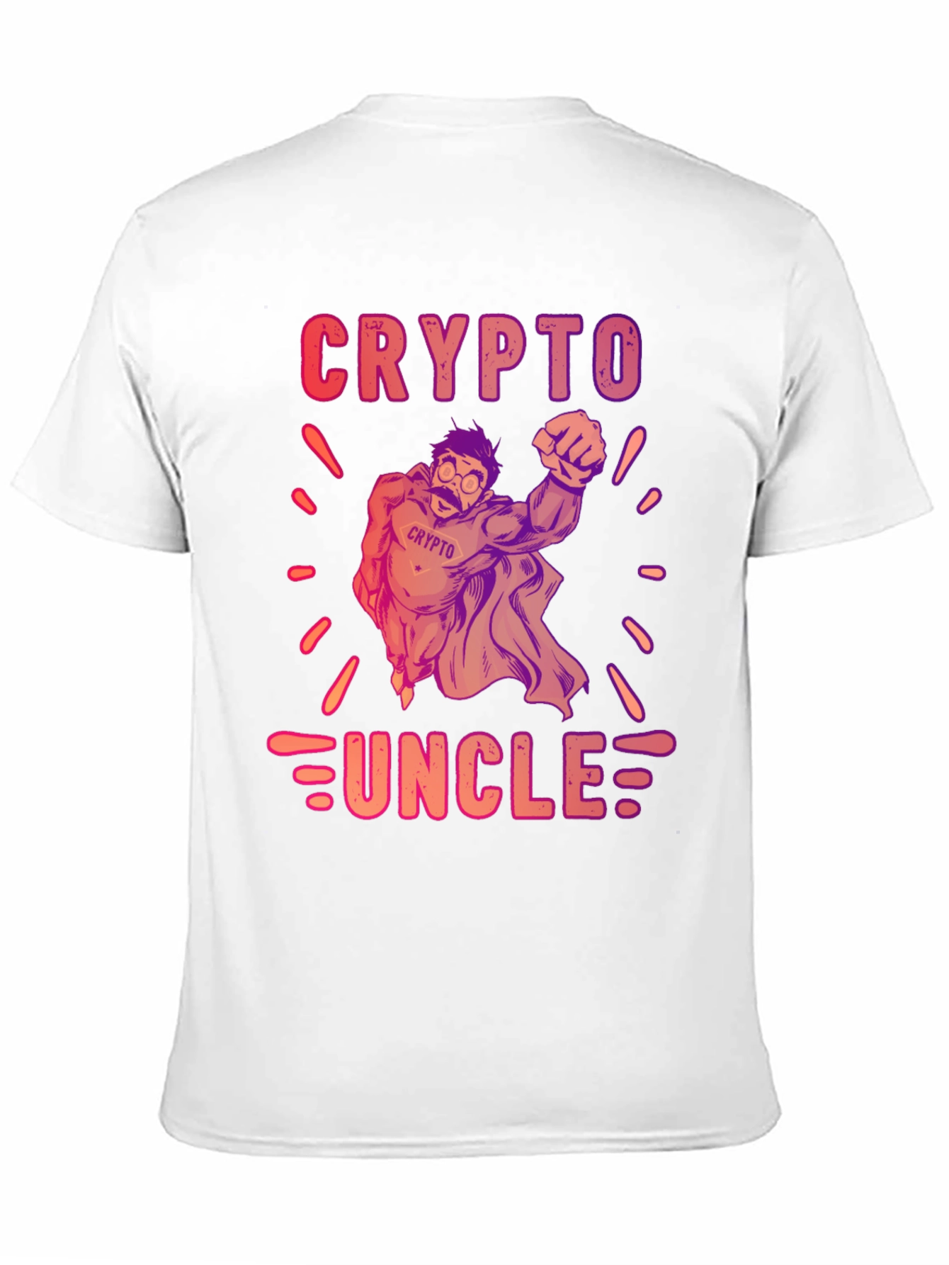 Black Crypto Uncle Graphic T-Shirt - Trendy Design view 11