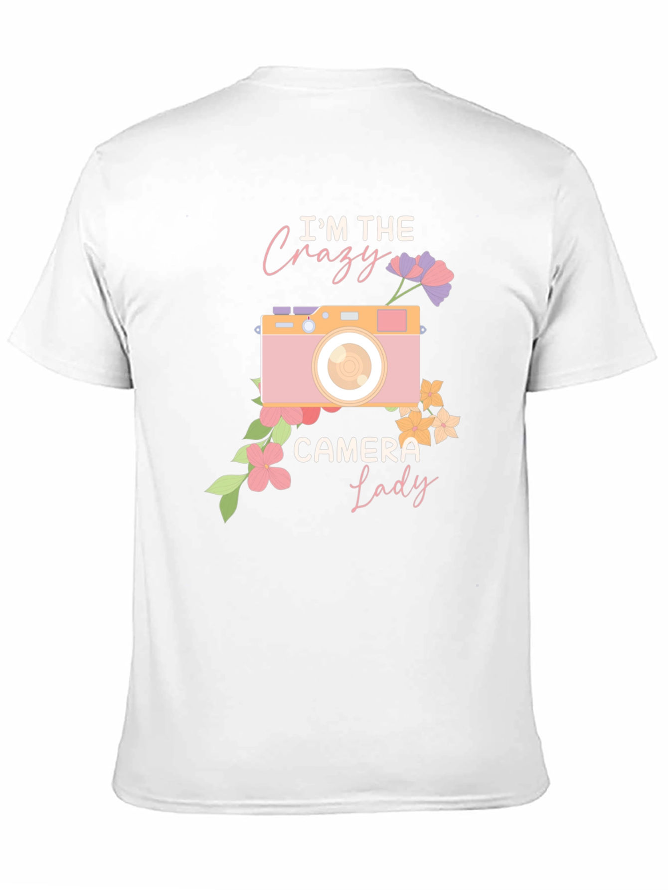 Black Crazy Camera Lady Graphic Tee view 11