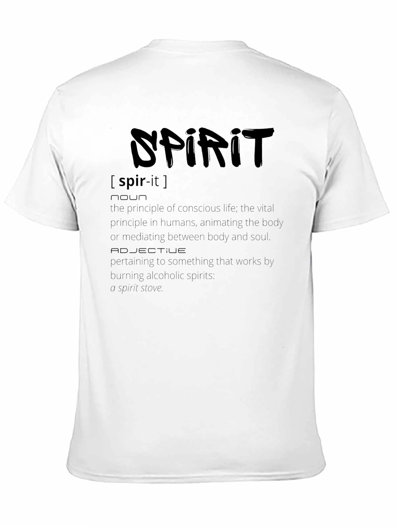 Black Spirit Definition T-Shirt - Black view 11