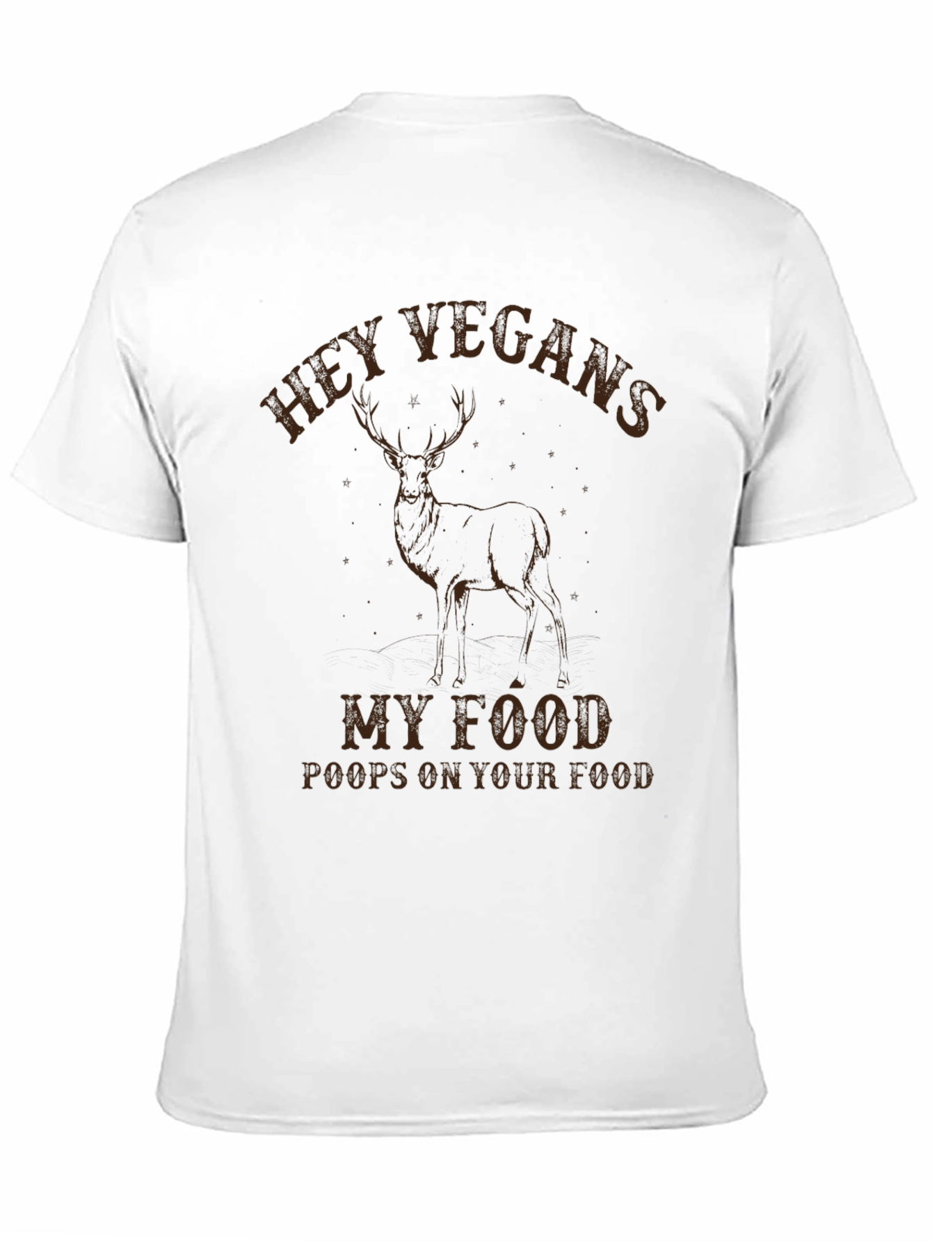 Black Hey Vegans My Food Poops On Your Food T-Shirt view 11