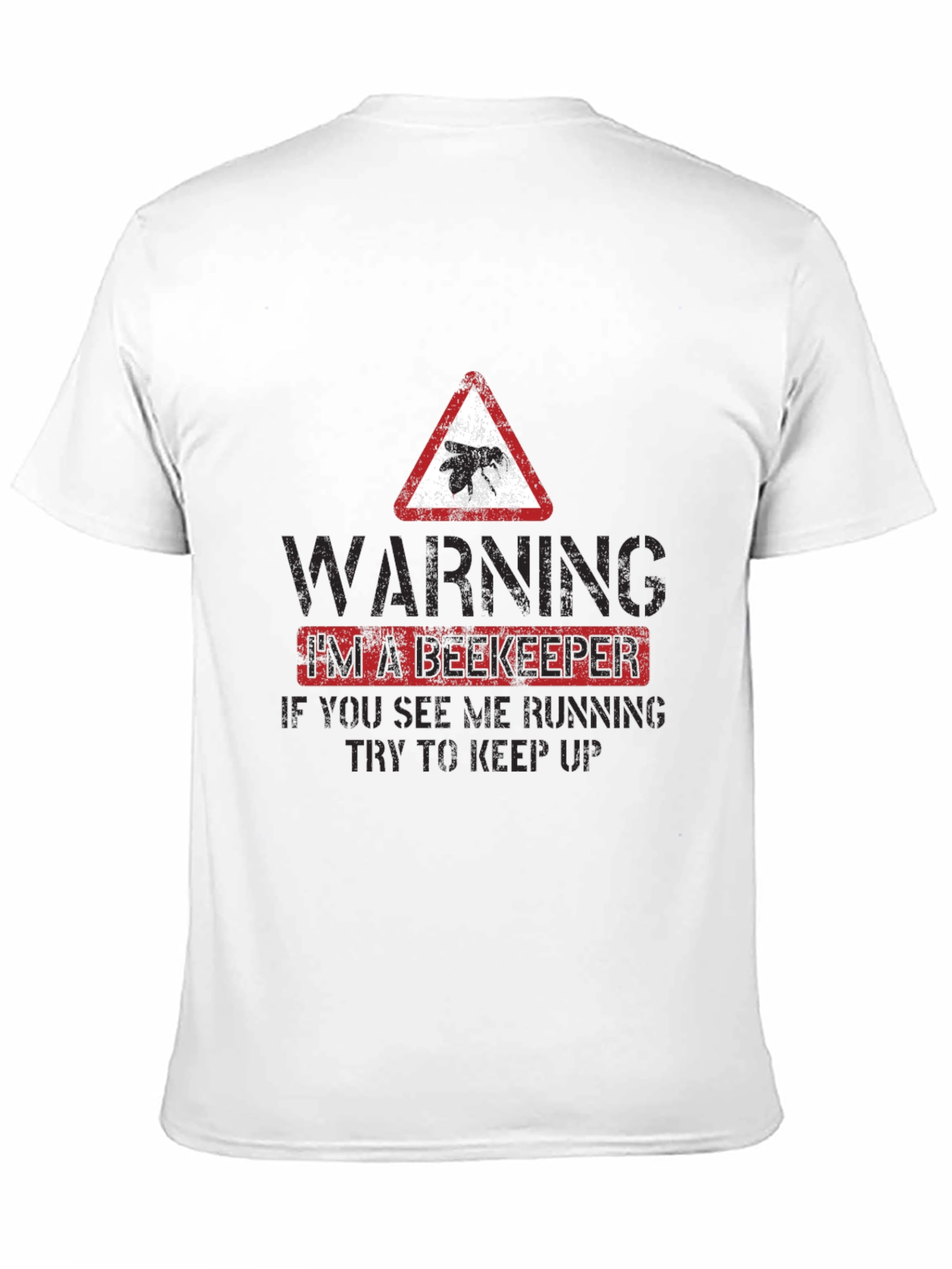 Black Funny Beekeeper Warning T-Shirt - Keep Up! view 11