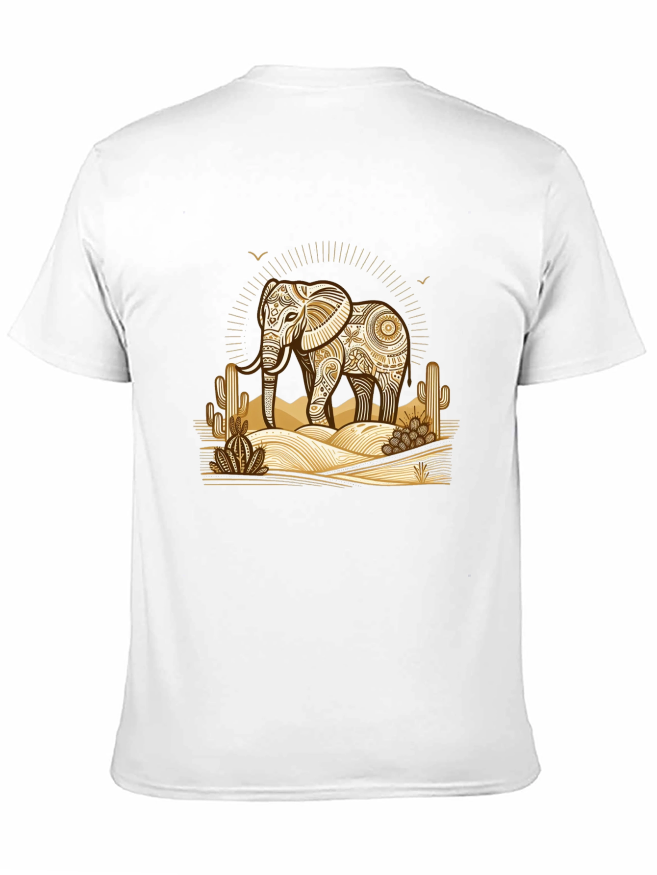 Black Elephant Desert Graphic Tee view 11