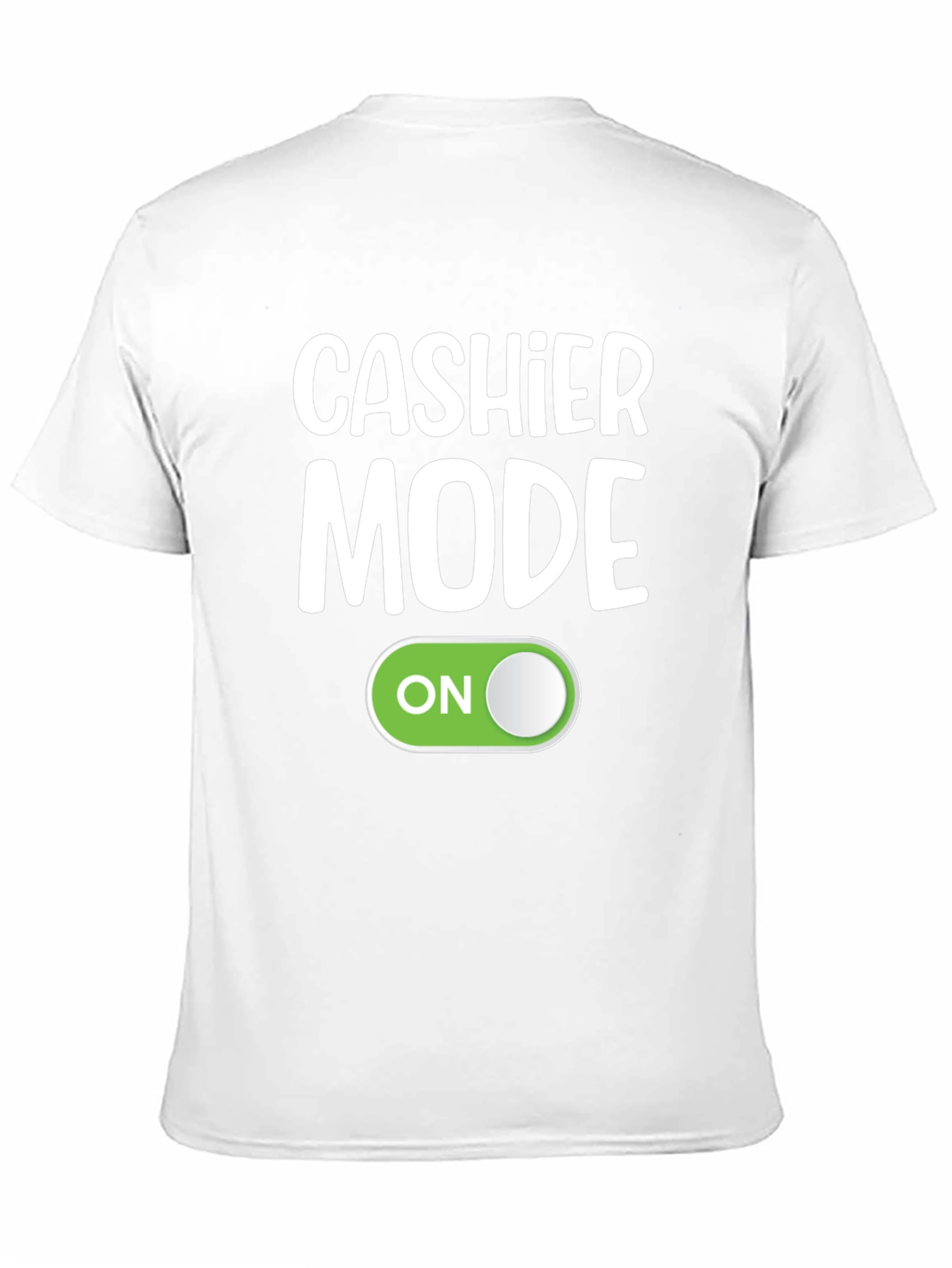 Black Cashier Mode On Black T-Shirt Funny Employee Gift view 11