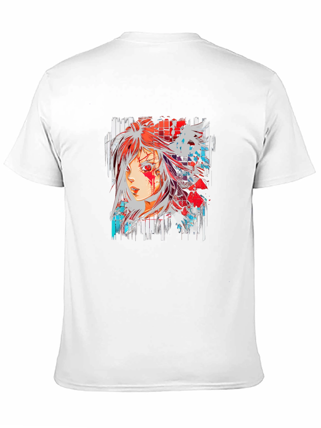 Black Anime Girl Graphic Black T-Shirt view 11