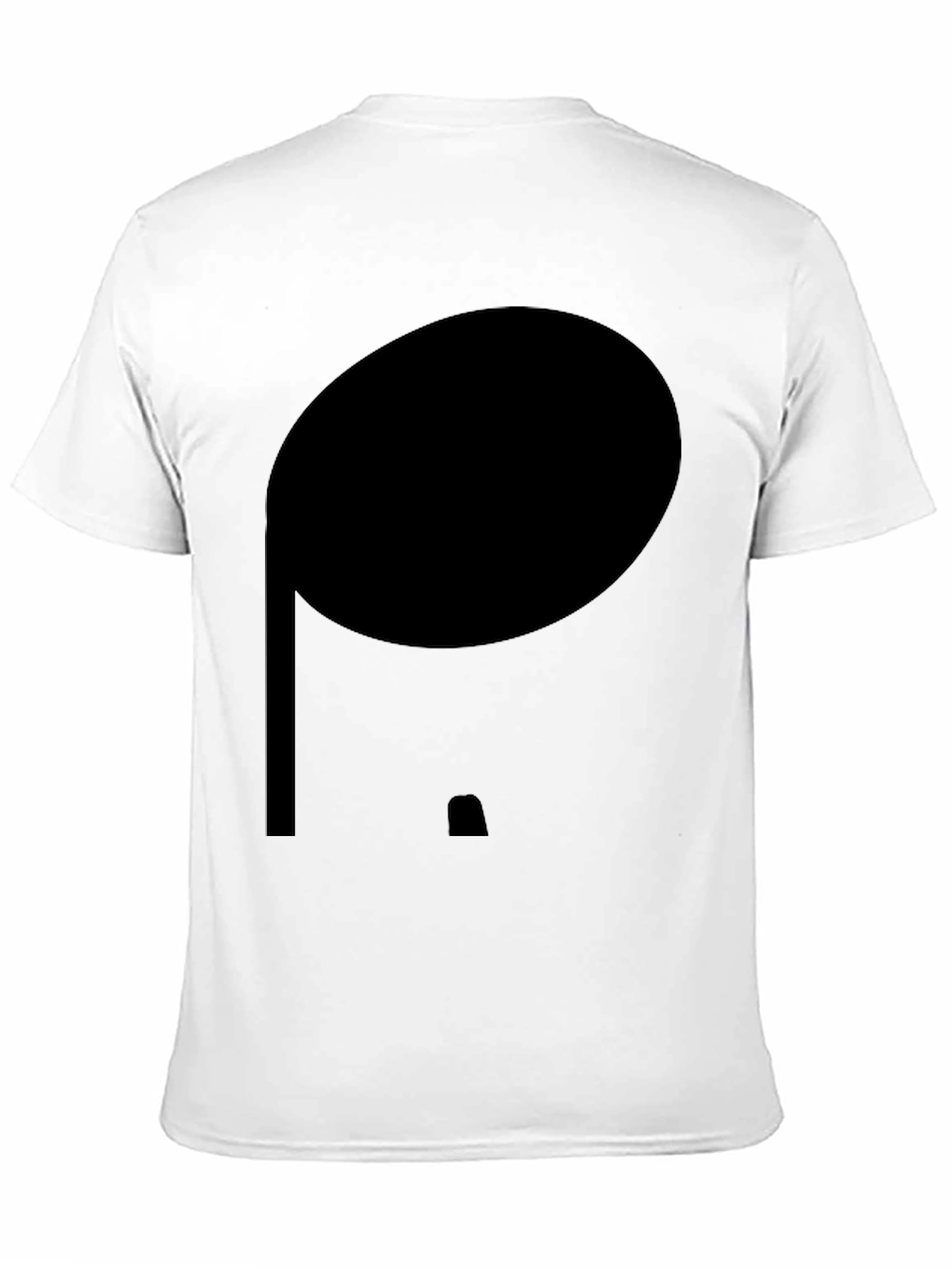 Black Minimalist Black Cotton Tee view 11