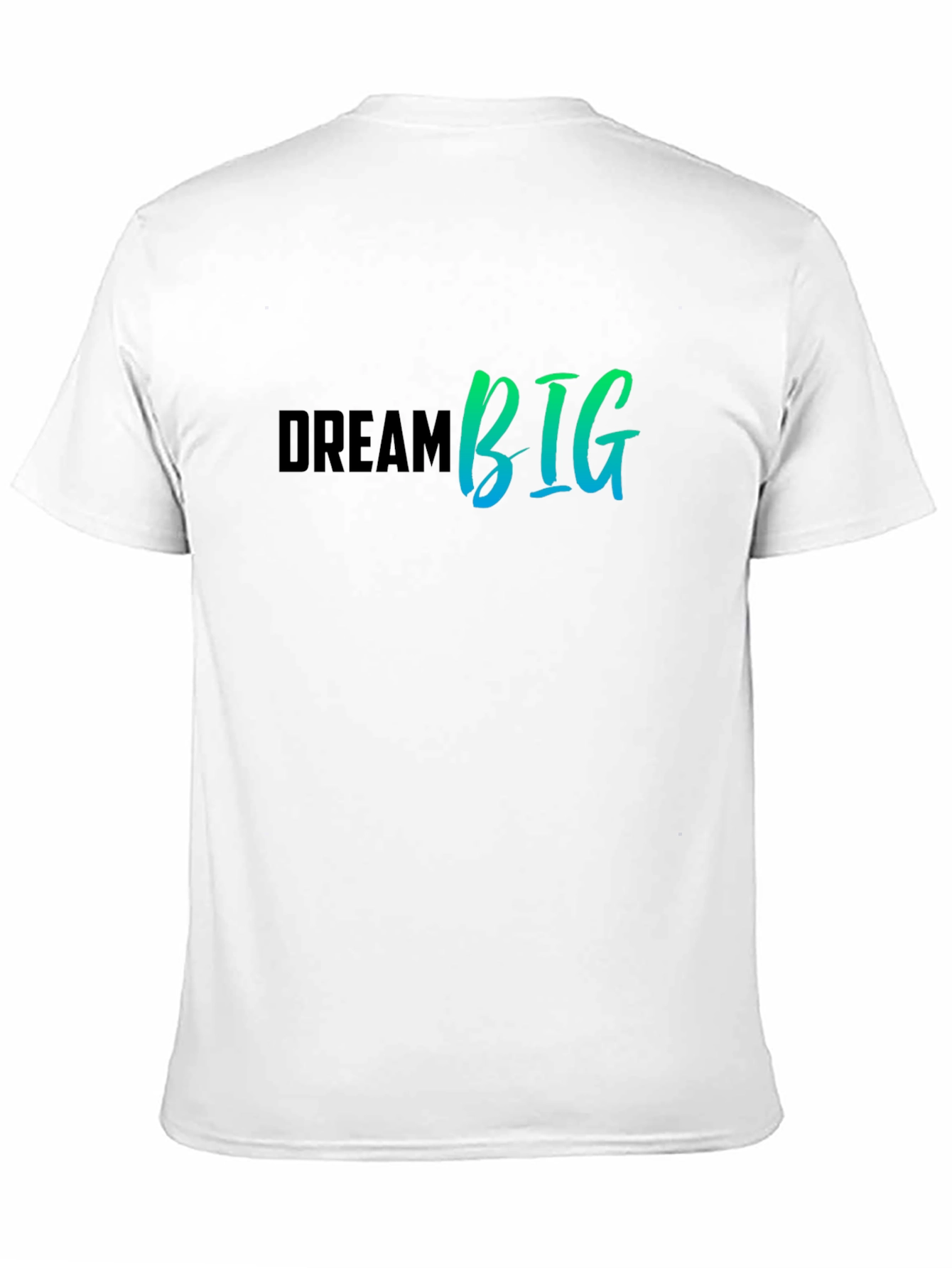 Black Dream Big Graphic Tee - Black Cotton T-Shirt view 11