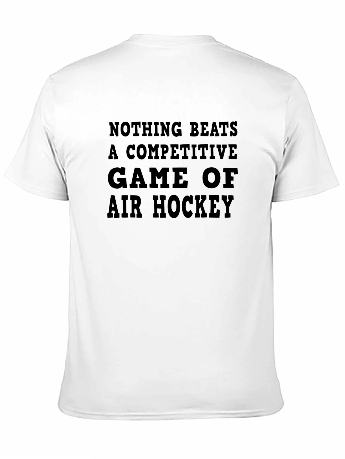Black Air Hockey Fan T-Shirt - Competitive Game Tee view 11