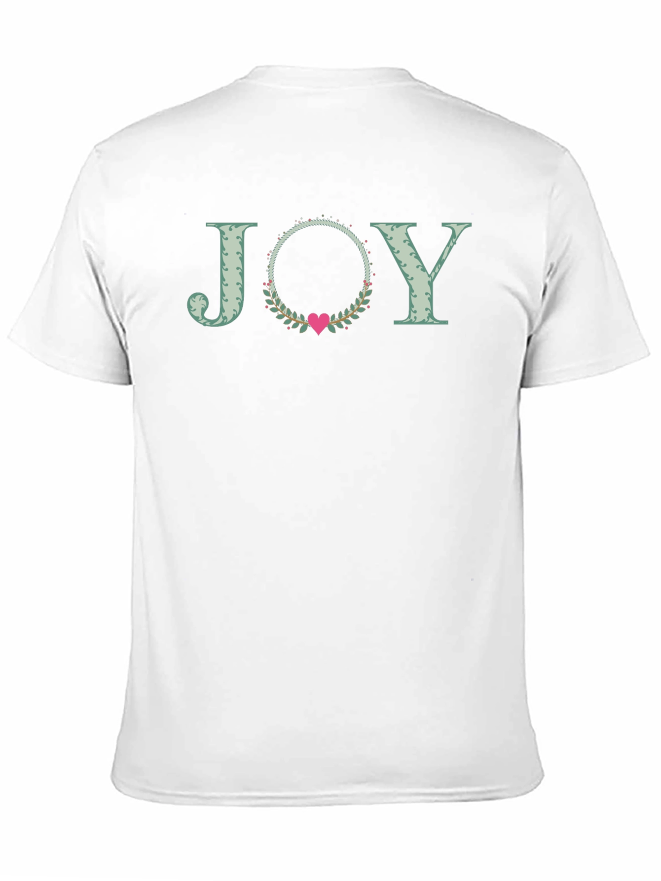 Black Joy Heart Wreath Graphic Tee - Black view 11